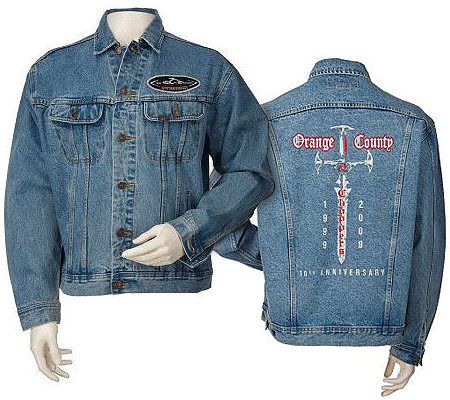 Orange County Choppers 10th Anniversary Denim Jacket - QVC.com