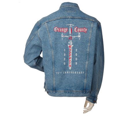 Orange County Choppers 10th Anniversary Denim Jacket - QVC.com