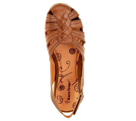 BareTraps Really Leather Fisherman Sandals QVC