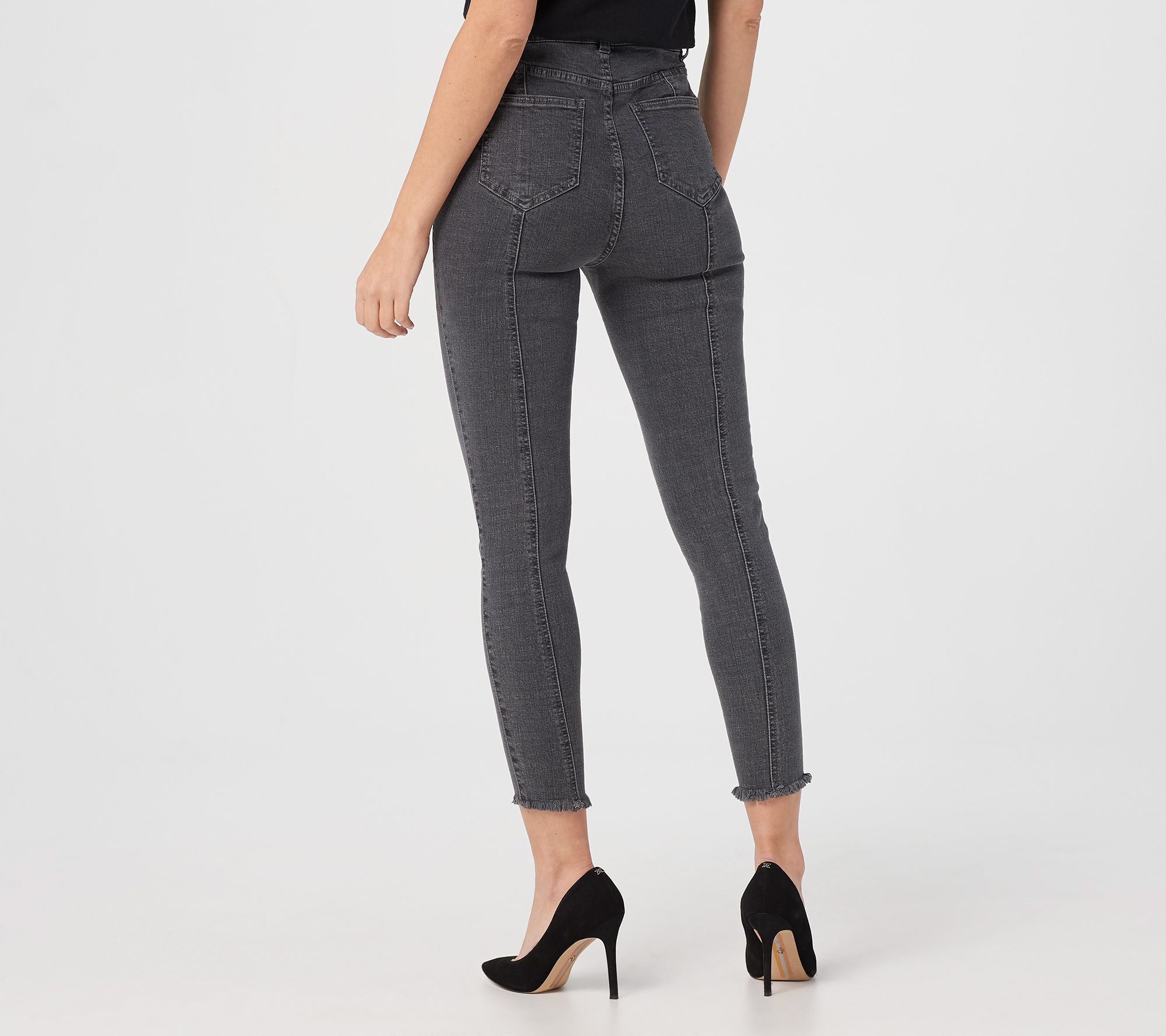 Du Jour Tall High Rise Jeggings with Faux Button Fly - QVC.com