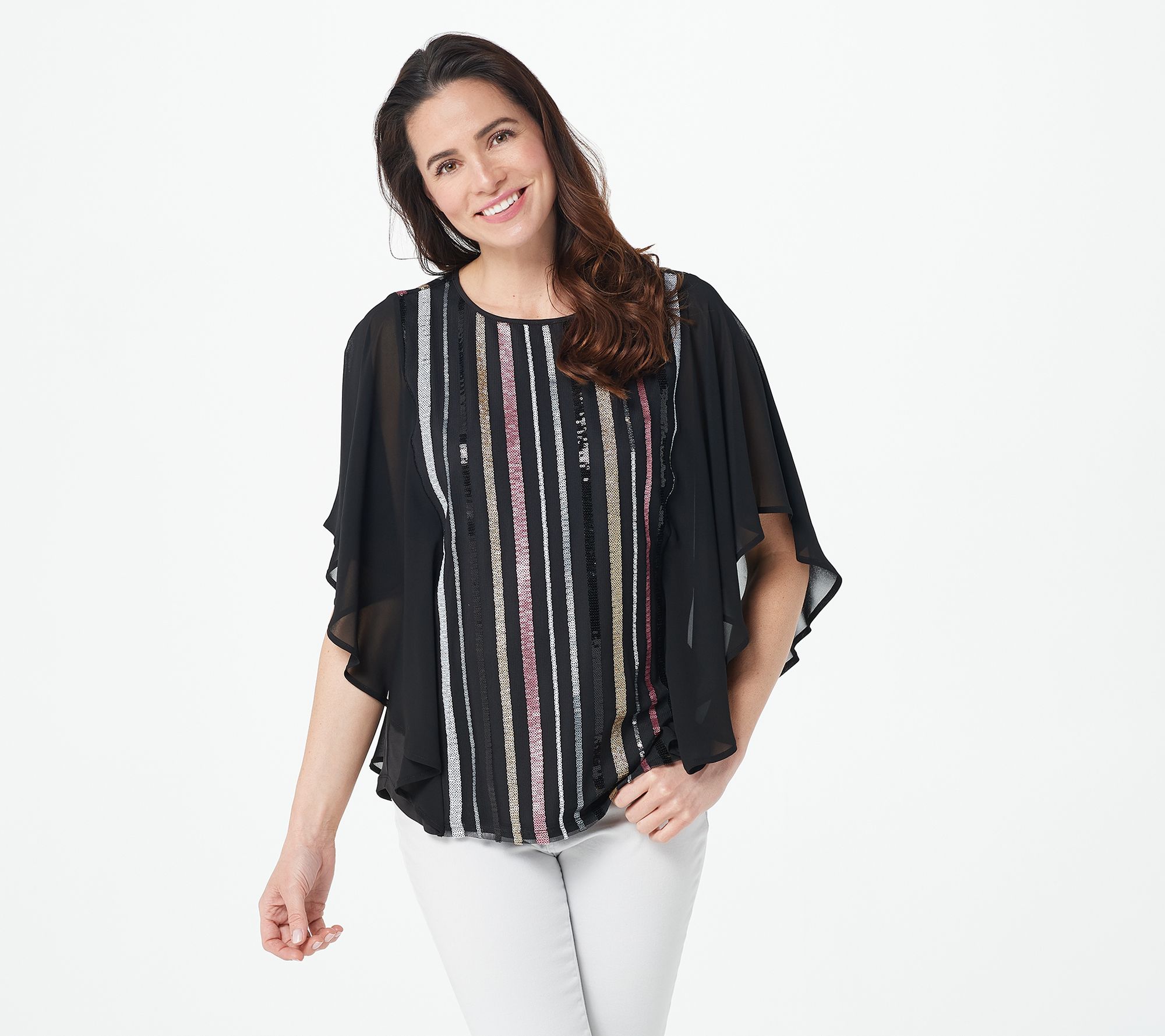 qvc sequin tops