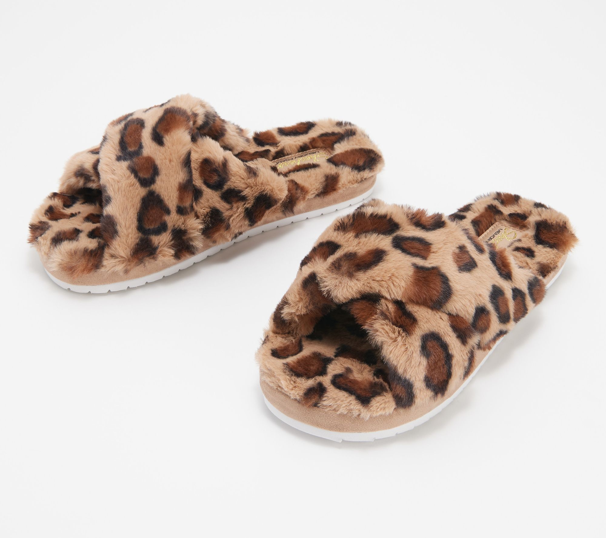 NEW WOMEN COZY LEOPARD PRINT CLOG HOUSE BEDROOM SLIPPERS read sizing information 