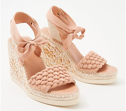 Vince Camuto Leather Espadrille Wedges - Bryleigh