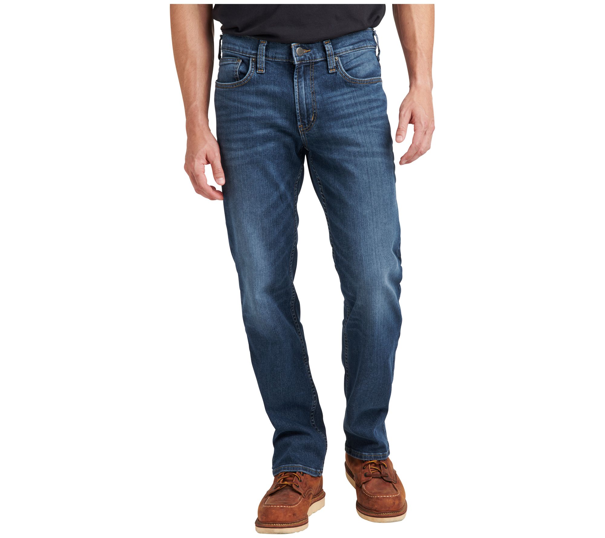 Silver Jeans Co. Men's The Relaxed Straightg Jeans -AUM336 - QVC.com