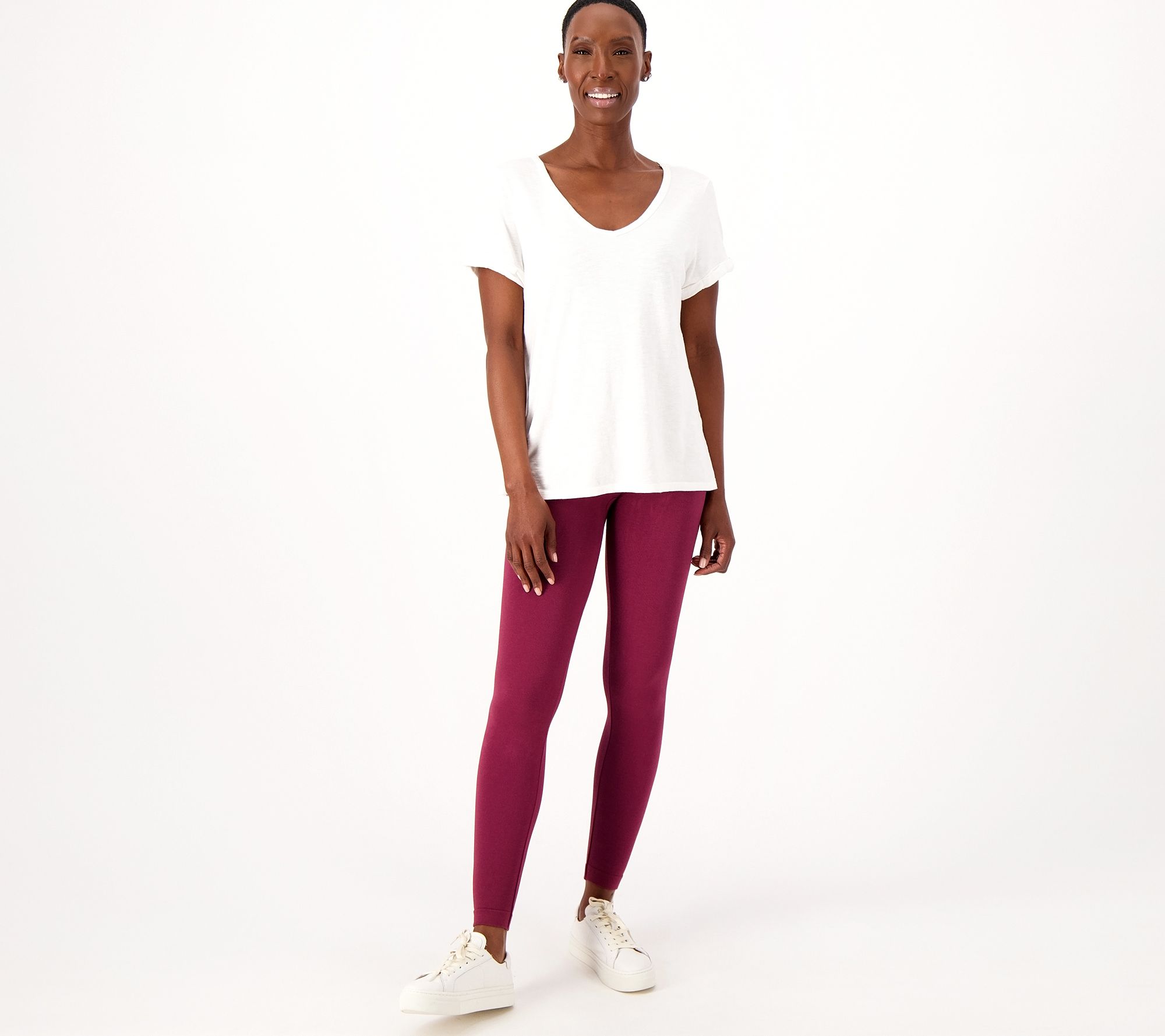 Nike Cotton Air Leggings Burgundy/Rose Gold Size L