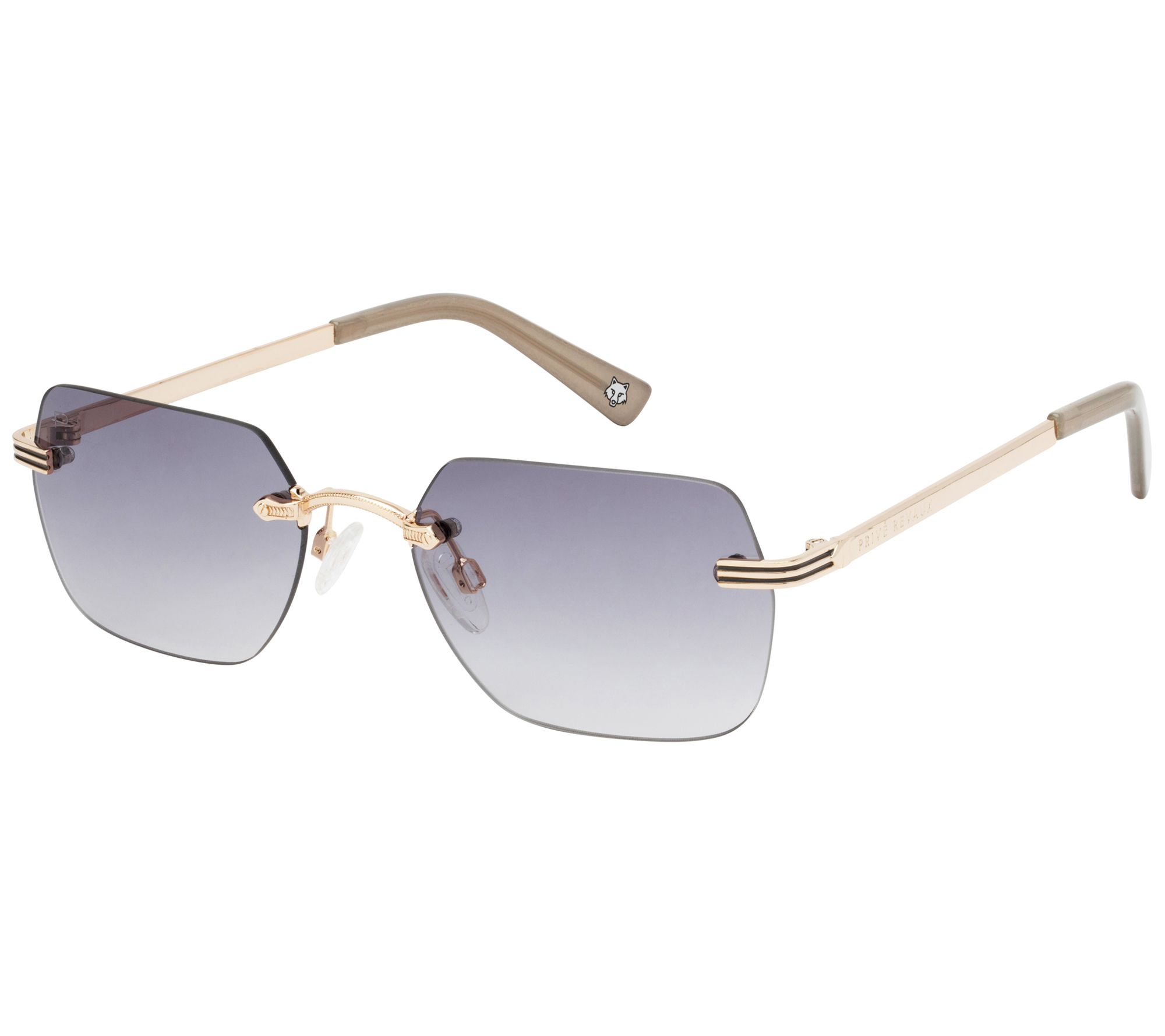 Prive Revaux Rimless Lens Sunglass - DB Touch