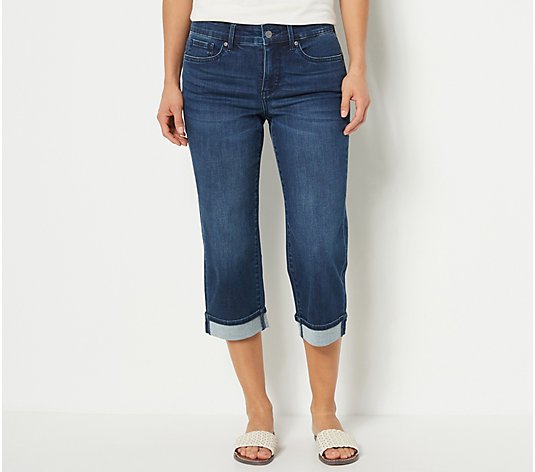 NYDJ Marilyn Straight Crop Jeans with Cuff- Mesquite