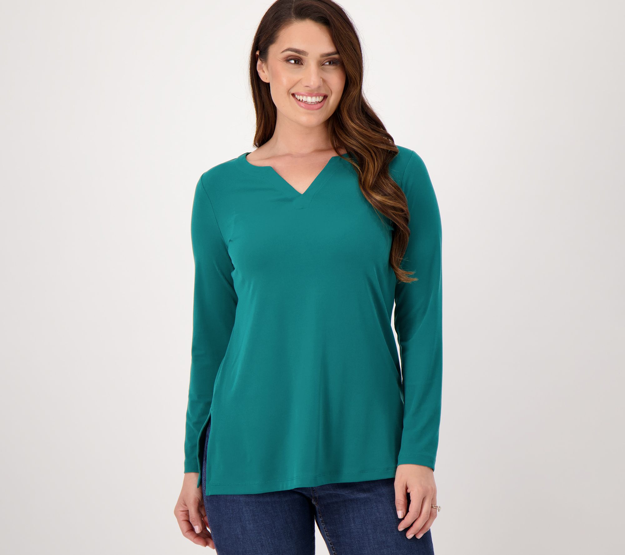 Susan Graver Modern Essentials Liquid Knit Tunic 2301