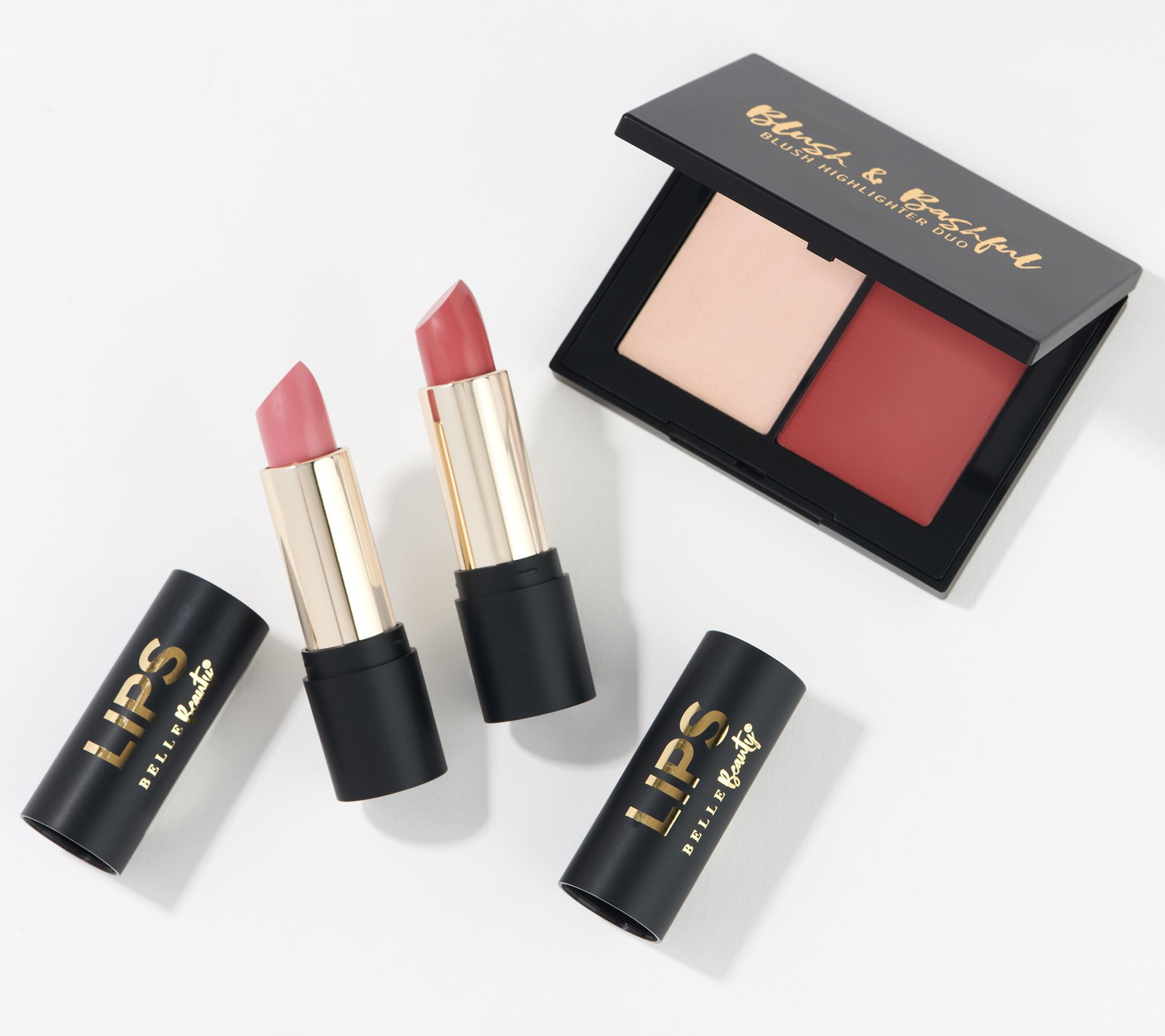 Belle Beauty by Kim Gravel Get it Glowing Lip & Cheek Kit | QVC