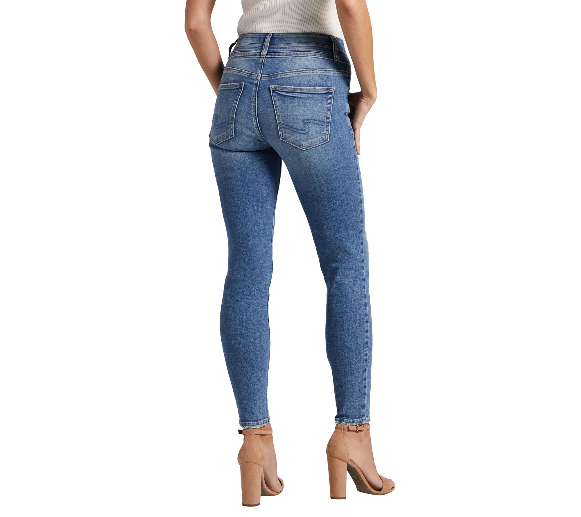 Silver Jeans Co. Avery High Rise Skinny Jeans-ECF282 - QVC.com