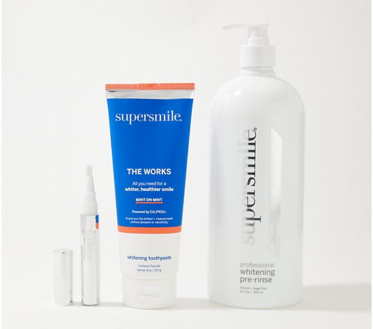Supersmile The Works Whitening Toothpaste w/ Jumbo Pre-Rinse Auto-Delivery