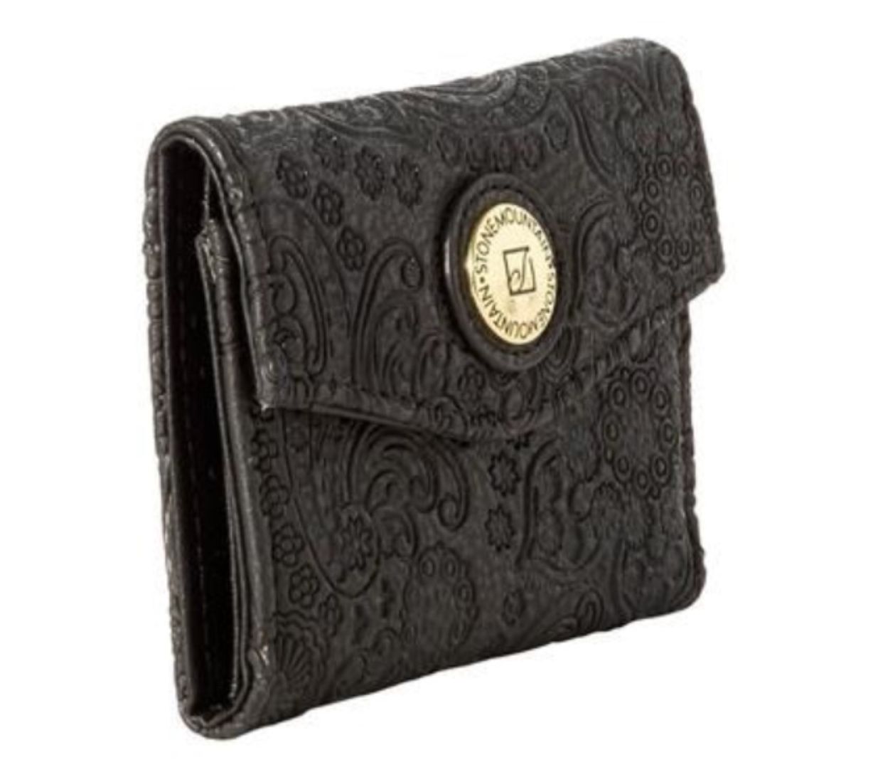 Stone Mountain Bonded Leather Embossed Paisley Women's Wallet(VARIETY OF  COLOR)