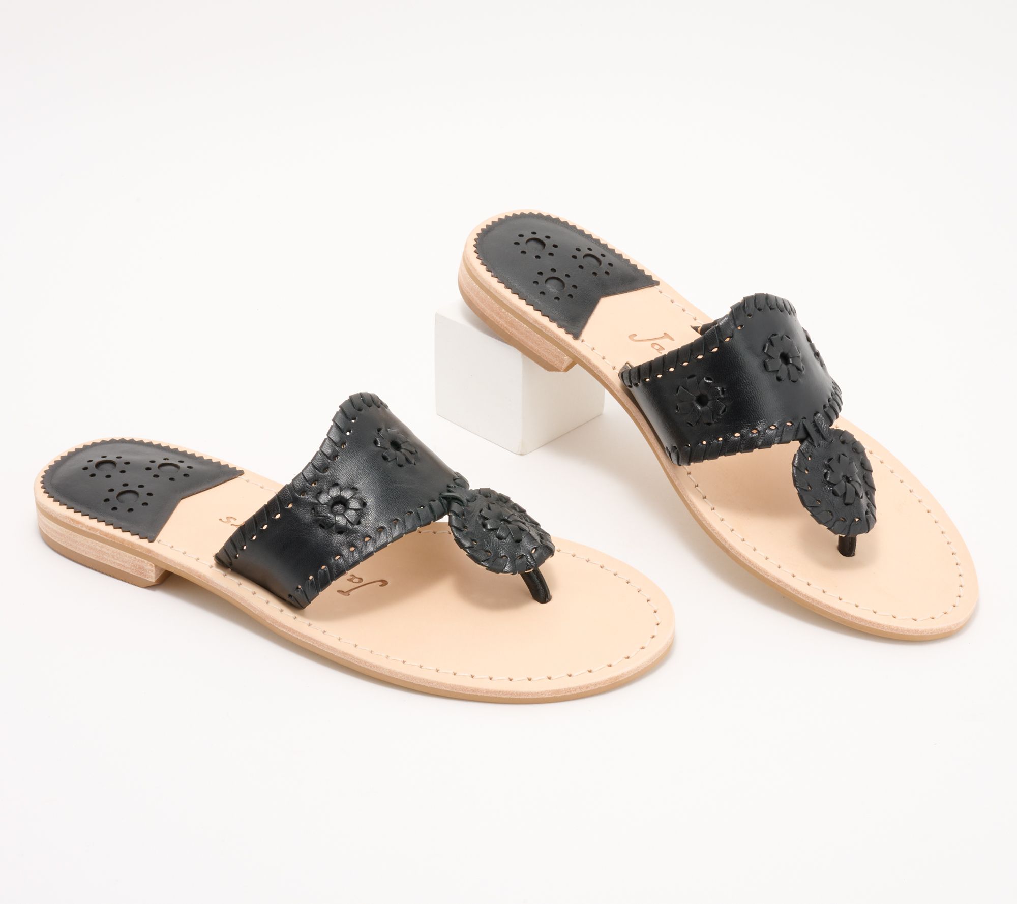 Jack Rogers Classic Wide Footbed Flat Thong Sandals
