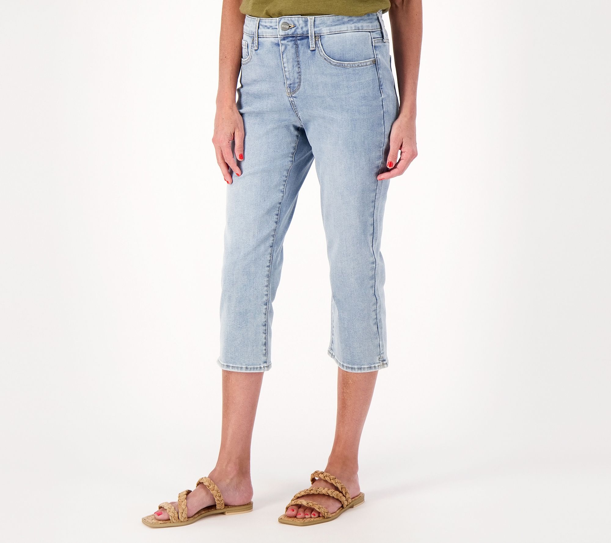 NYDJ Women's Marilyn Straight Jeans in Mesquite, Regular, Size: 00, Denim