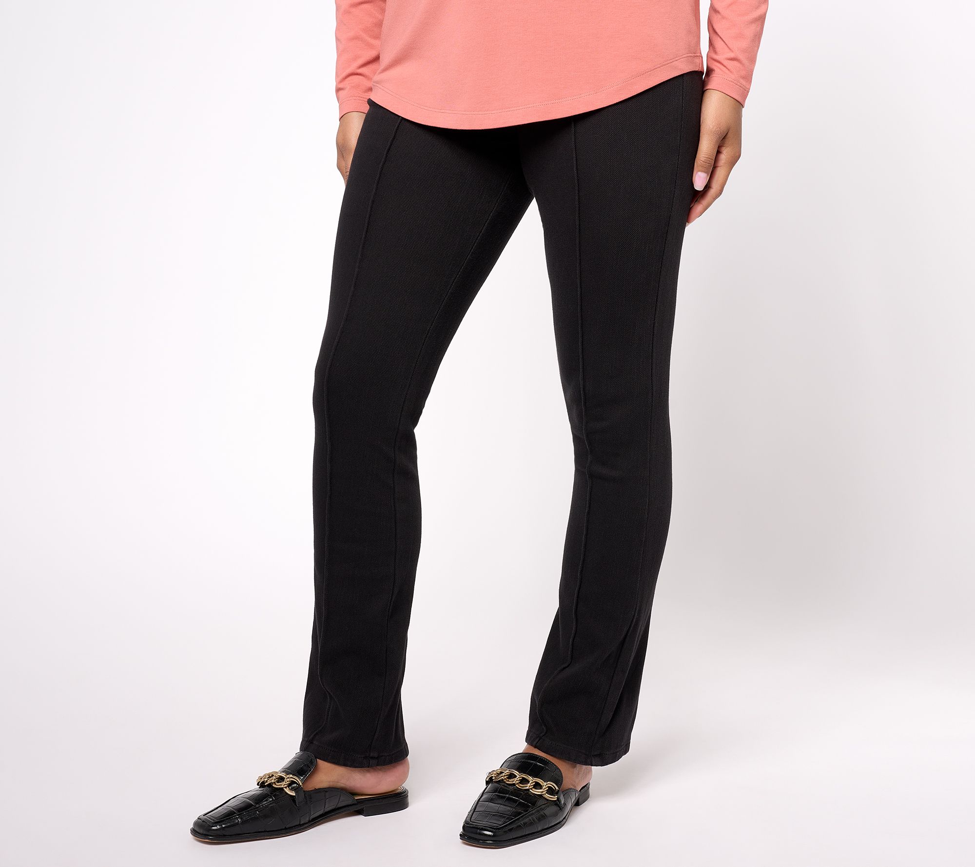 "As Is" Belle by Kim Gravel Tall Flexibelle Seamed Baby Boot Cut Jean