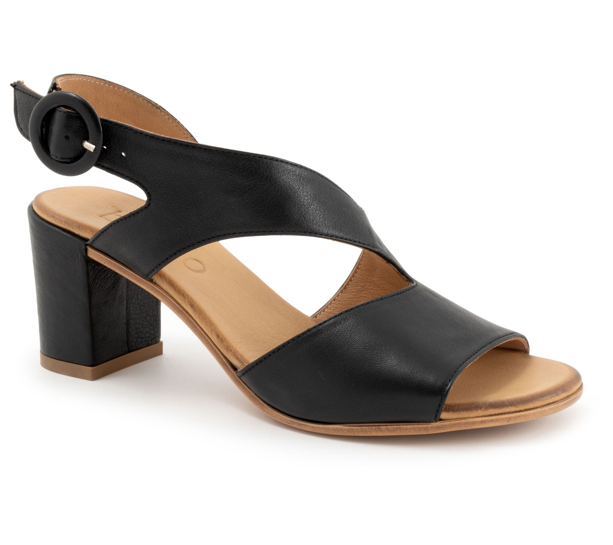 Bueno Women's Nyomi Block Heel Sandals - QVC.com