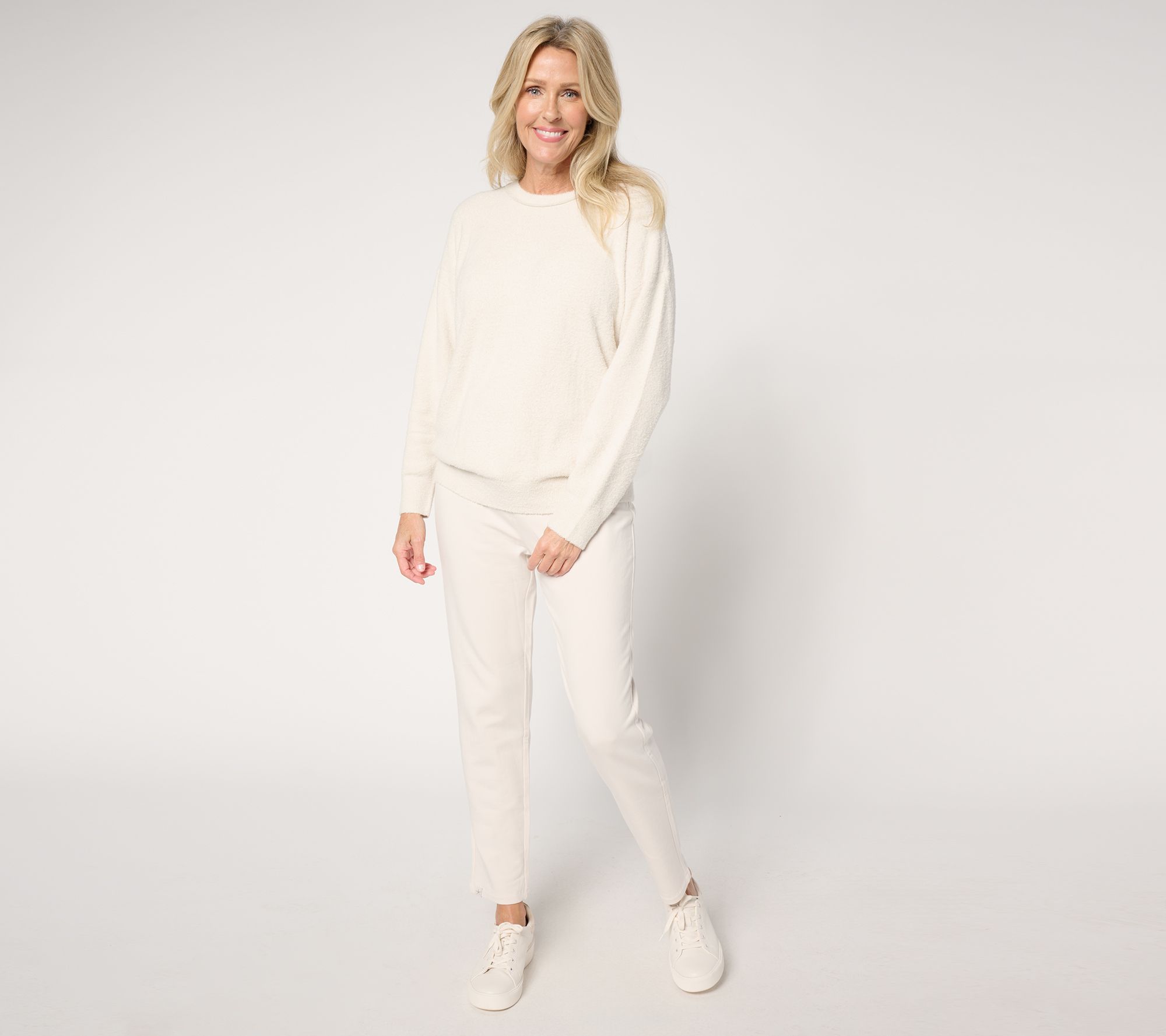 Barefoot Dreams Petite CozyChic Lite Pullover & Straight Leg Pant