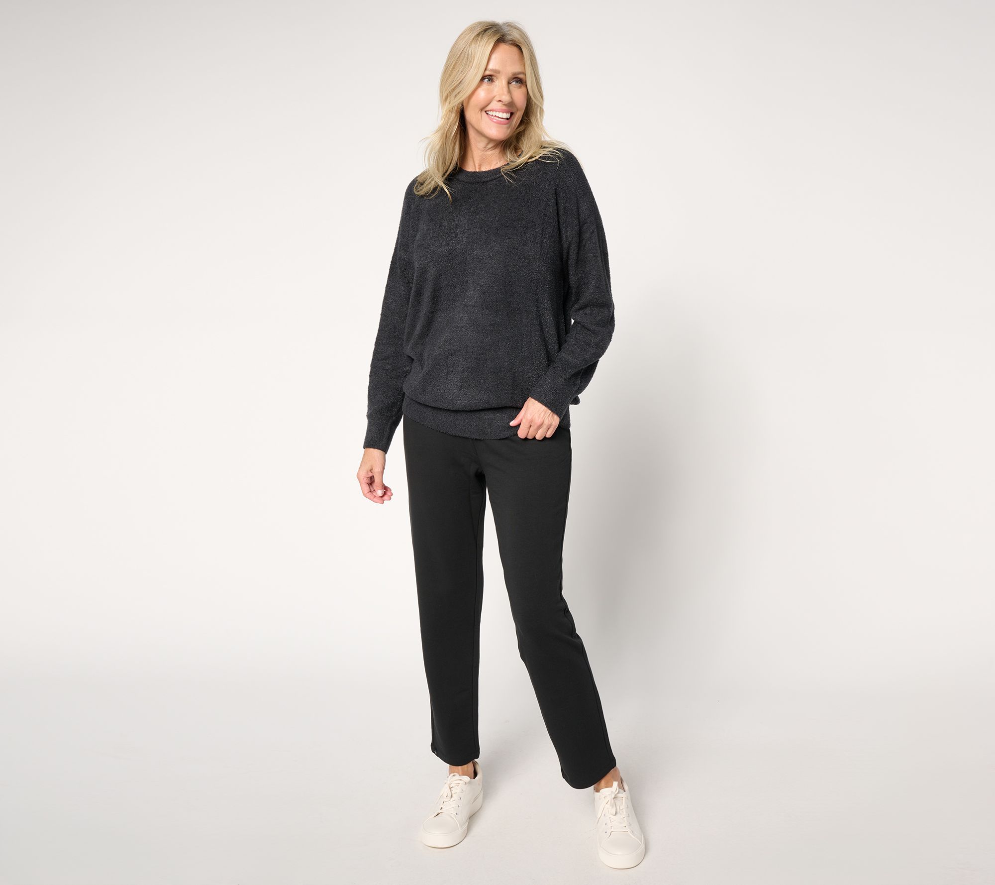 Barefoot Dreams Petite CozyChic Lite Pullover & Straight Leg Pant