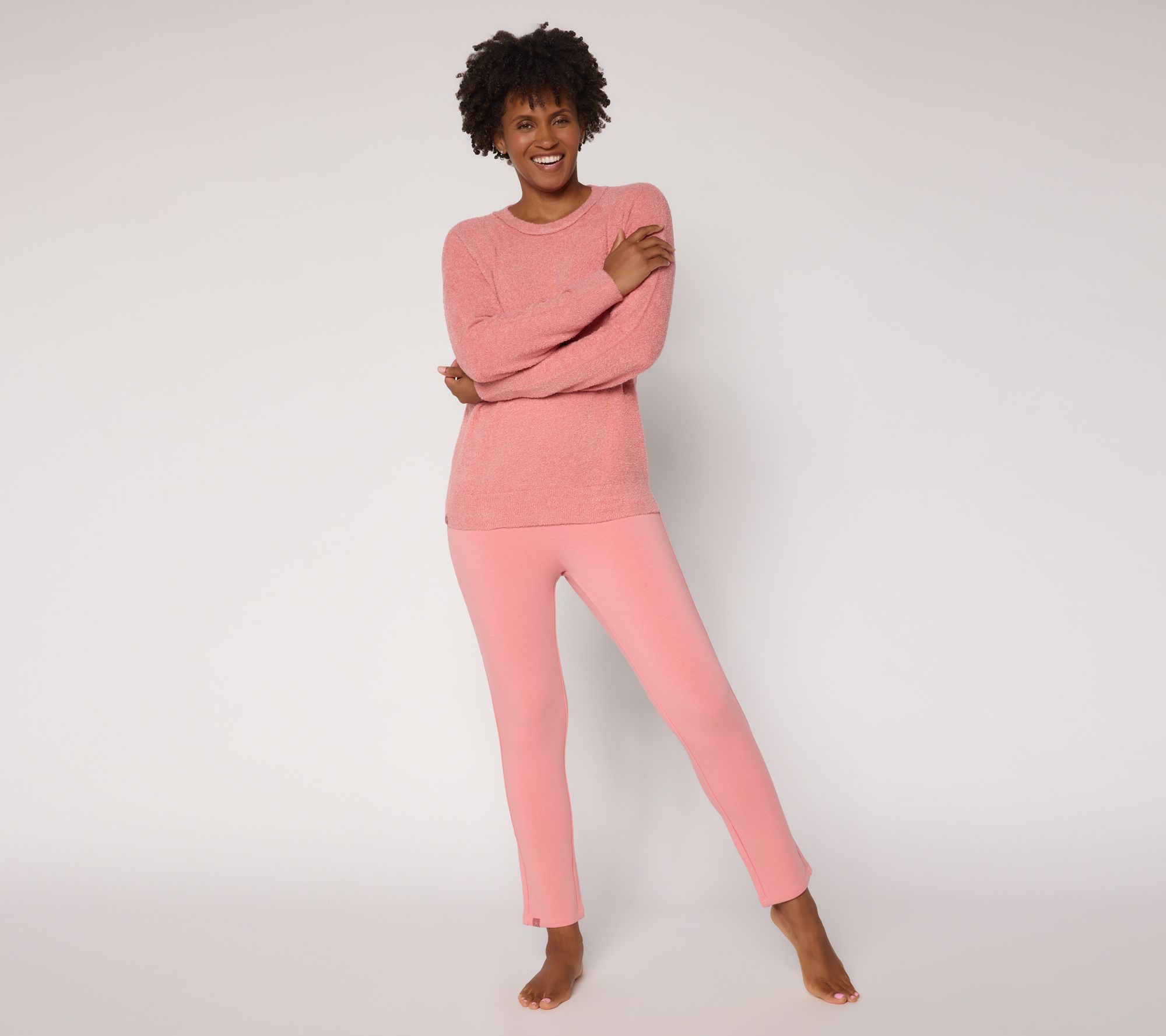 Barefoot Dreams Petite CozyChic Lite Pullover & Straight Leg Pant