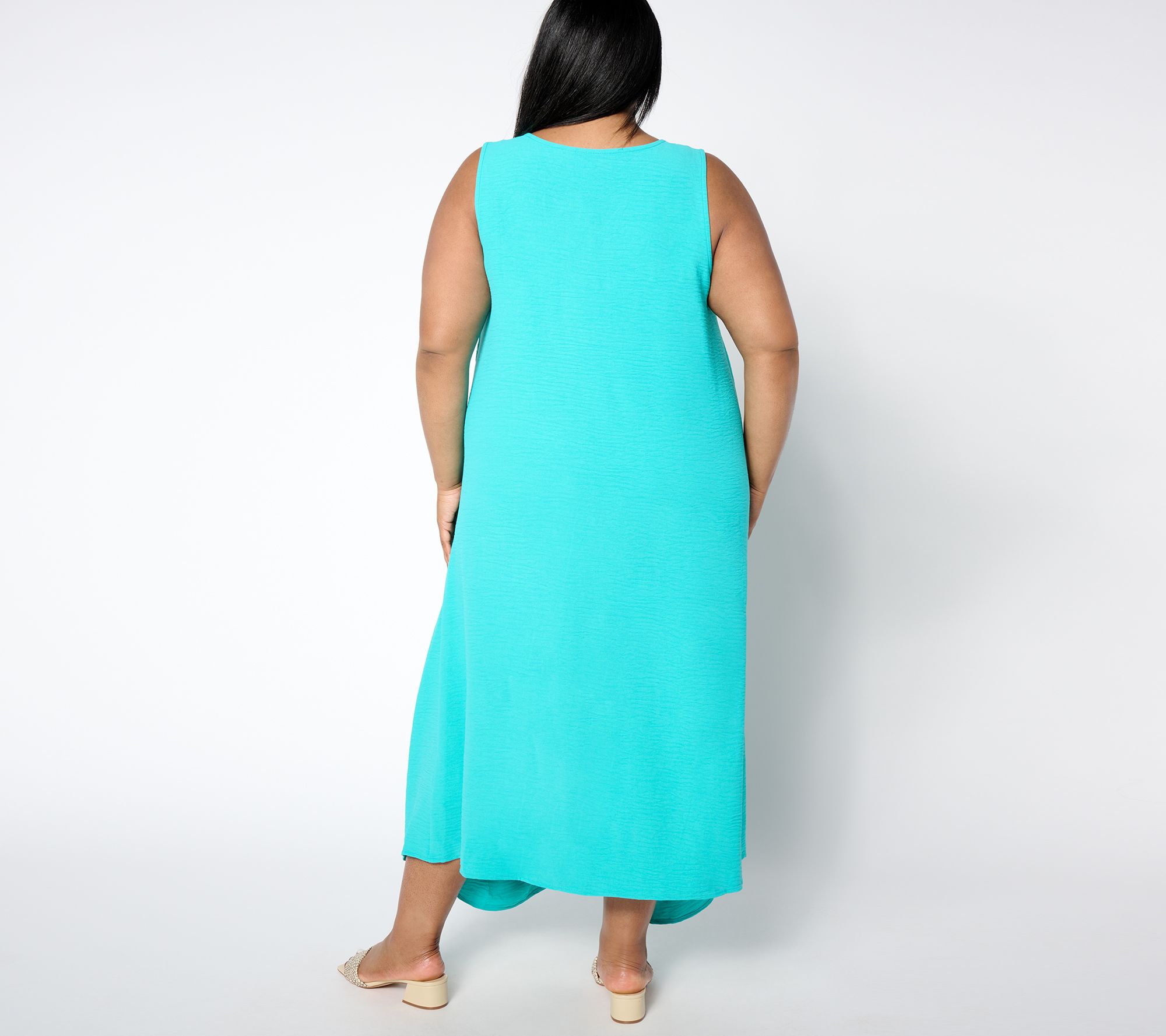 トップス main story ss25 Woven Tank Dress 6y Attitudes by Renee Textured Woven Tank Dress - QVC.com