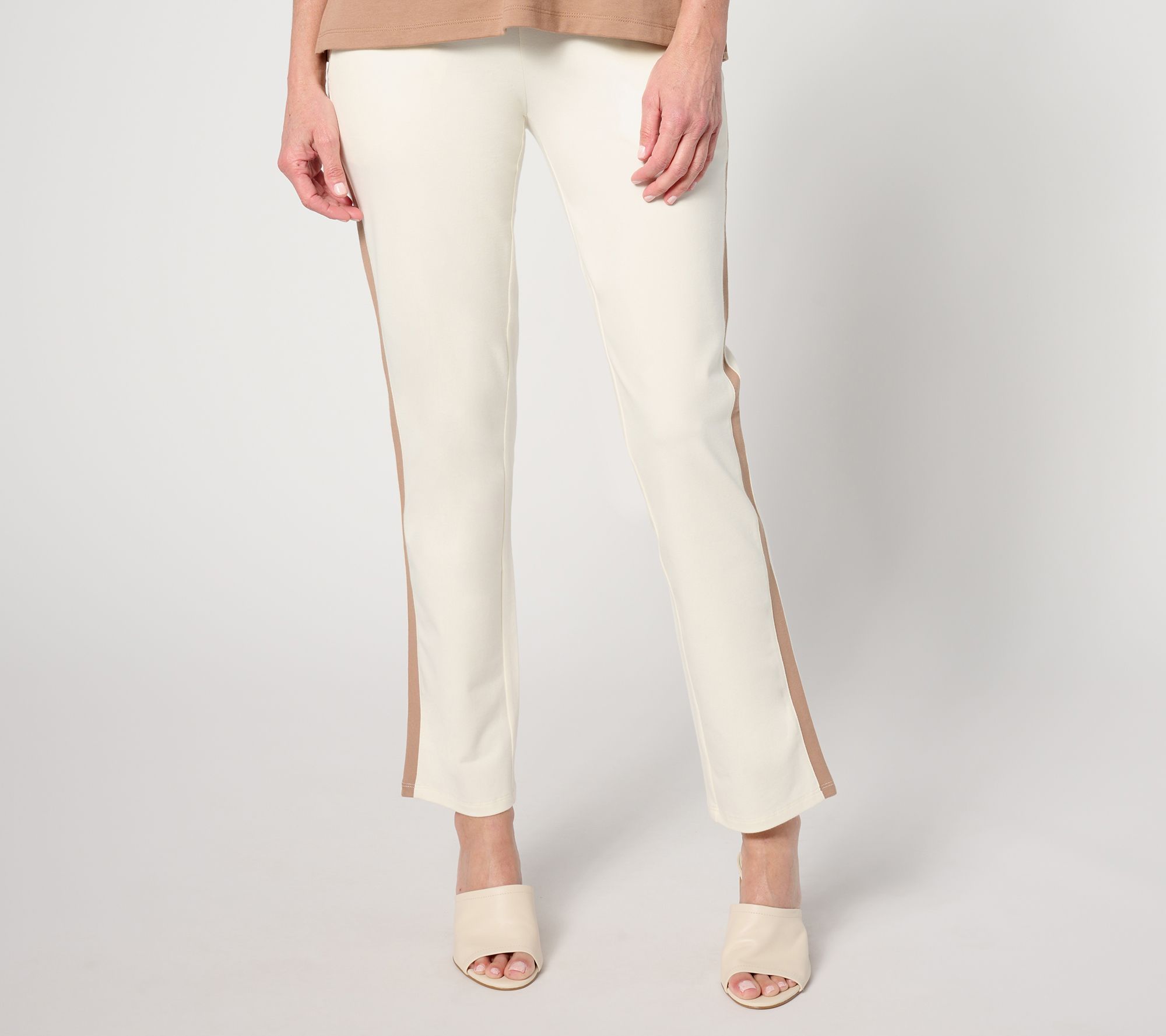 "As Is" Women with Control Tummy Control Petite Slim Ankle Pants
