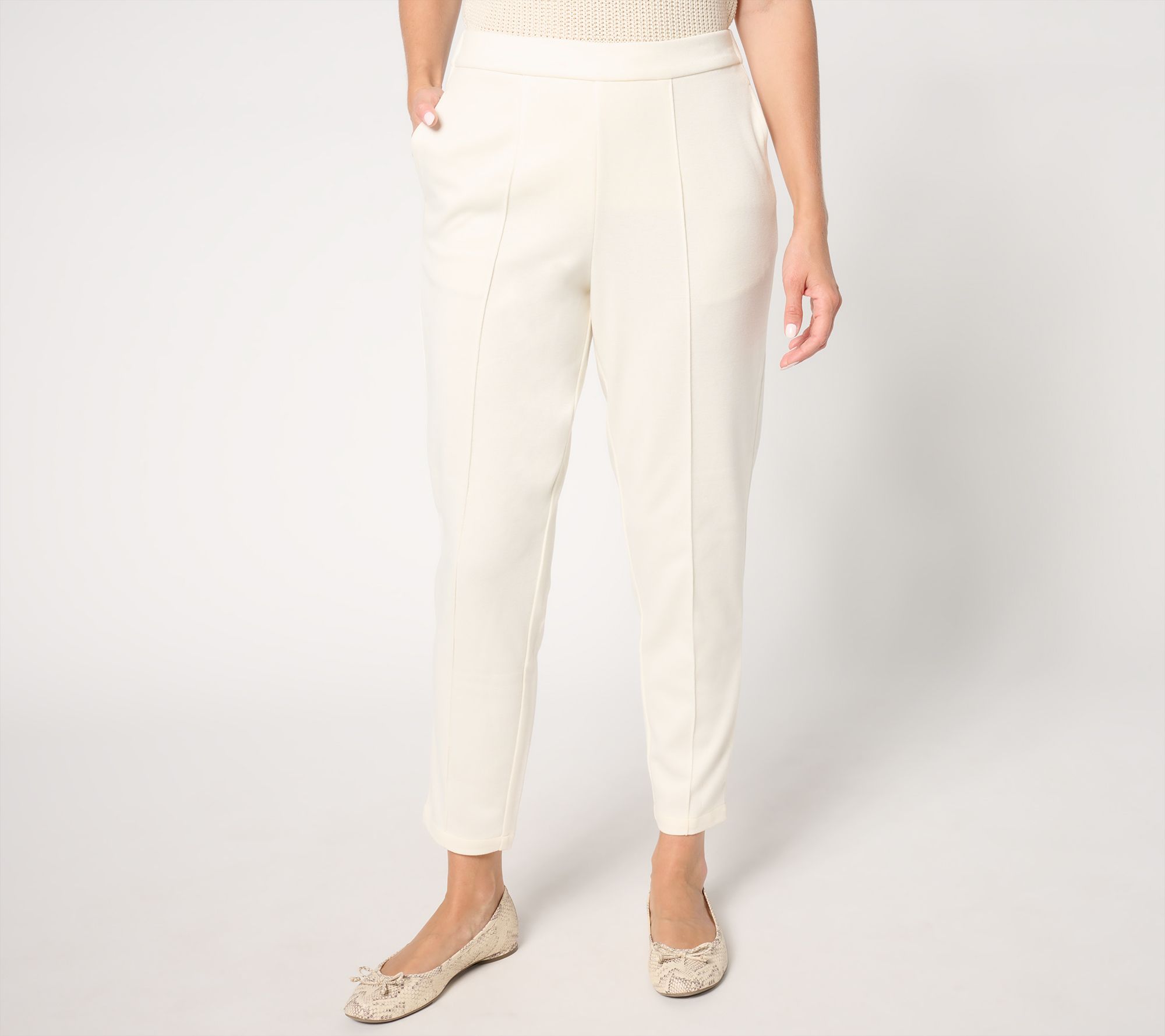 Studio Park x Jane Treacy Petite Knit Jacquard Pull-On Pant