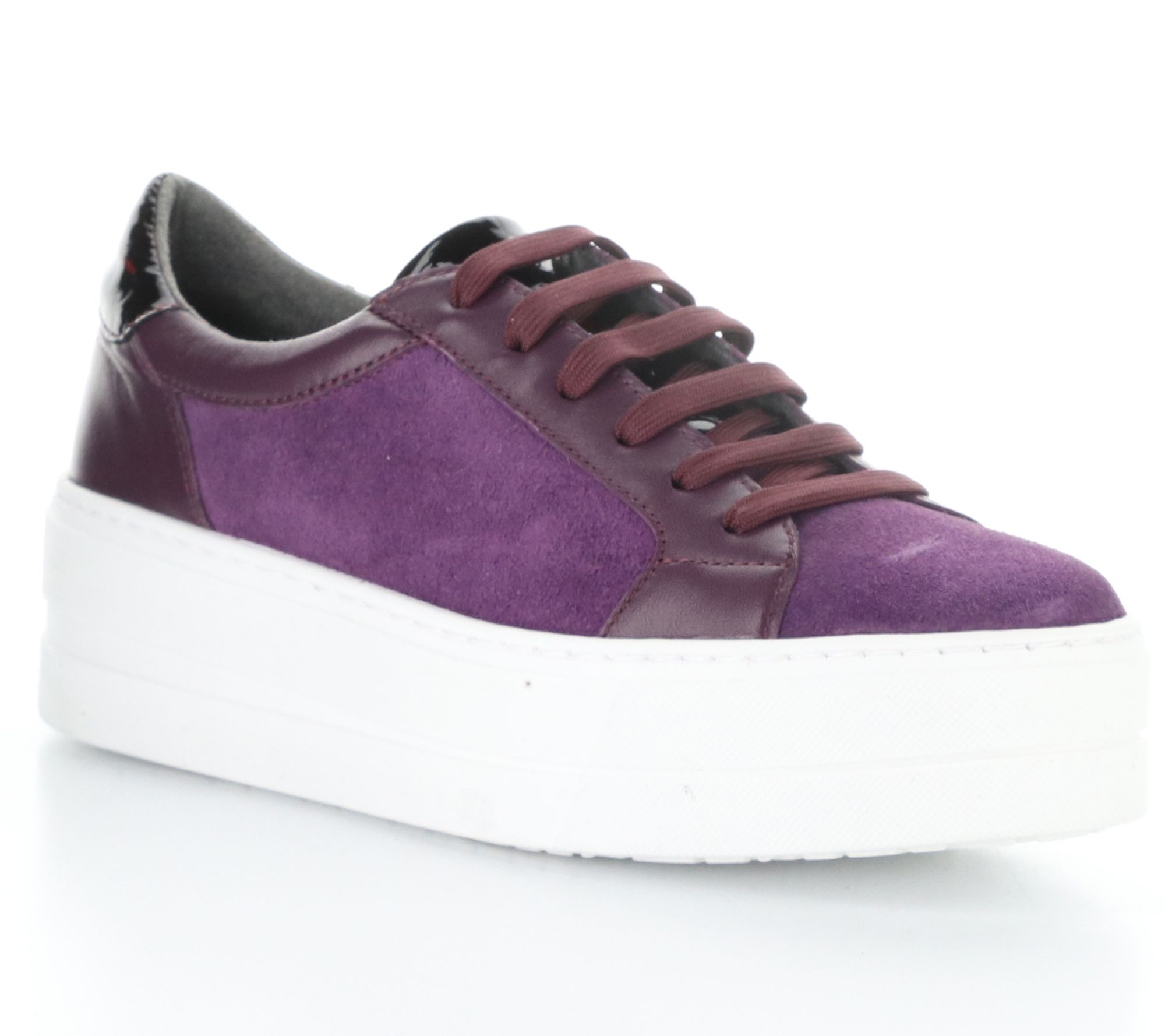 Bos. & Co. Suede Platform Fashion Sneaker- Maude