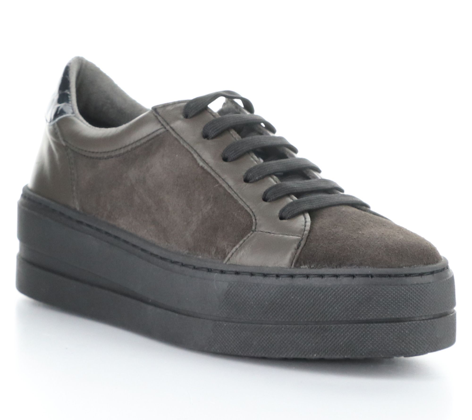 Bos. & Co. Suede Platform Fashion Sneaker- Maude