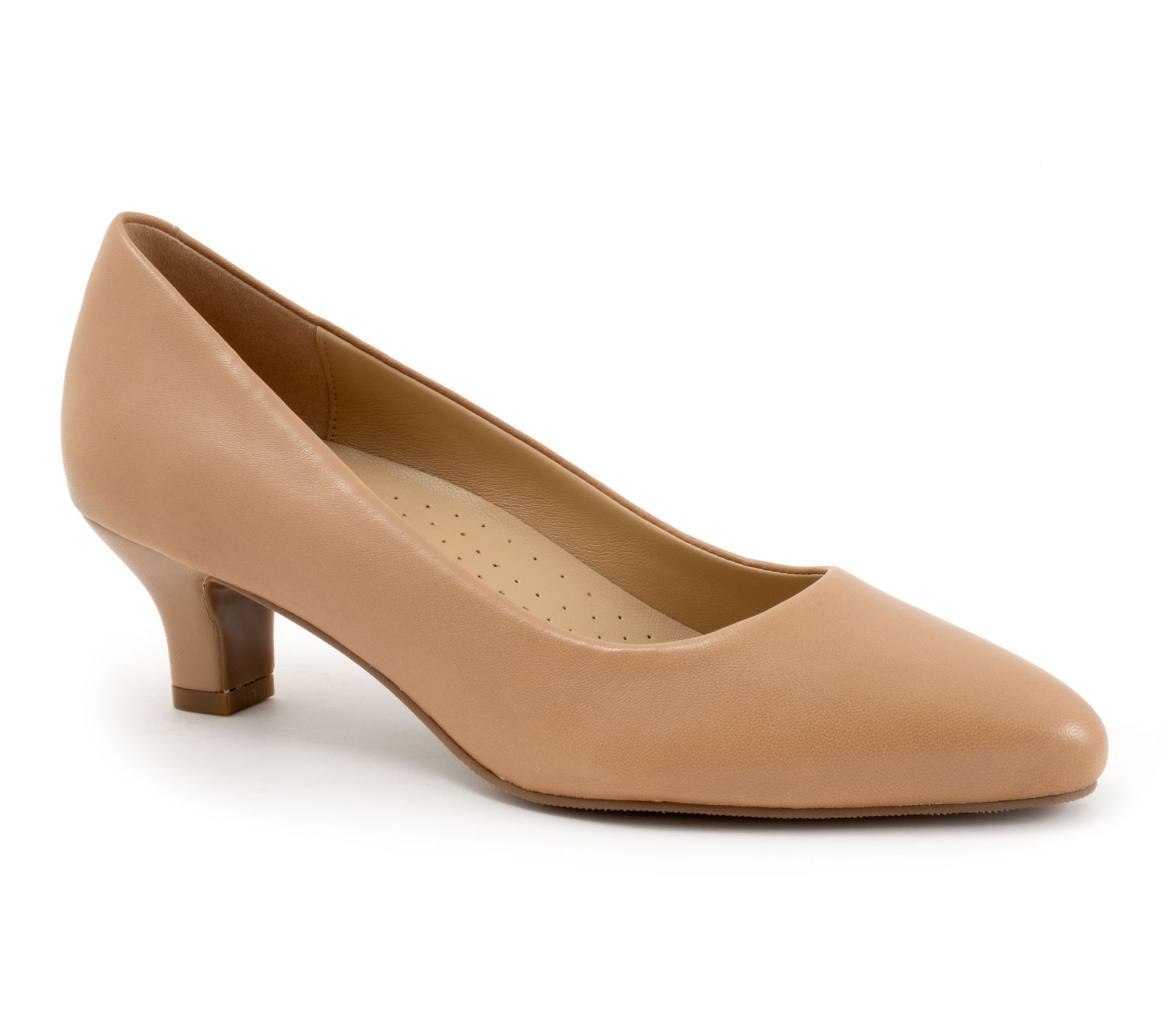 Trotters Kate Leather Kitten Heel Pump