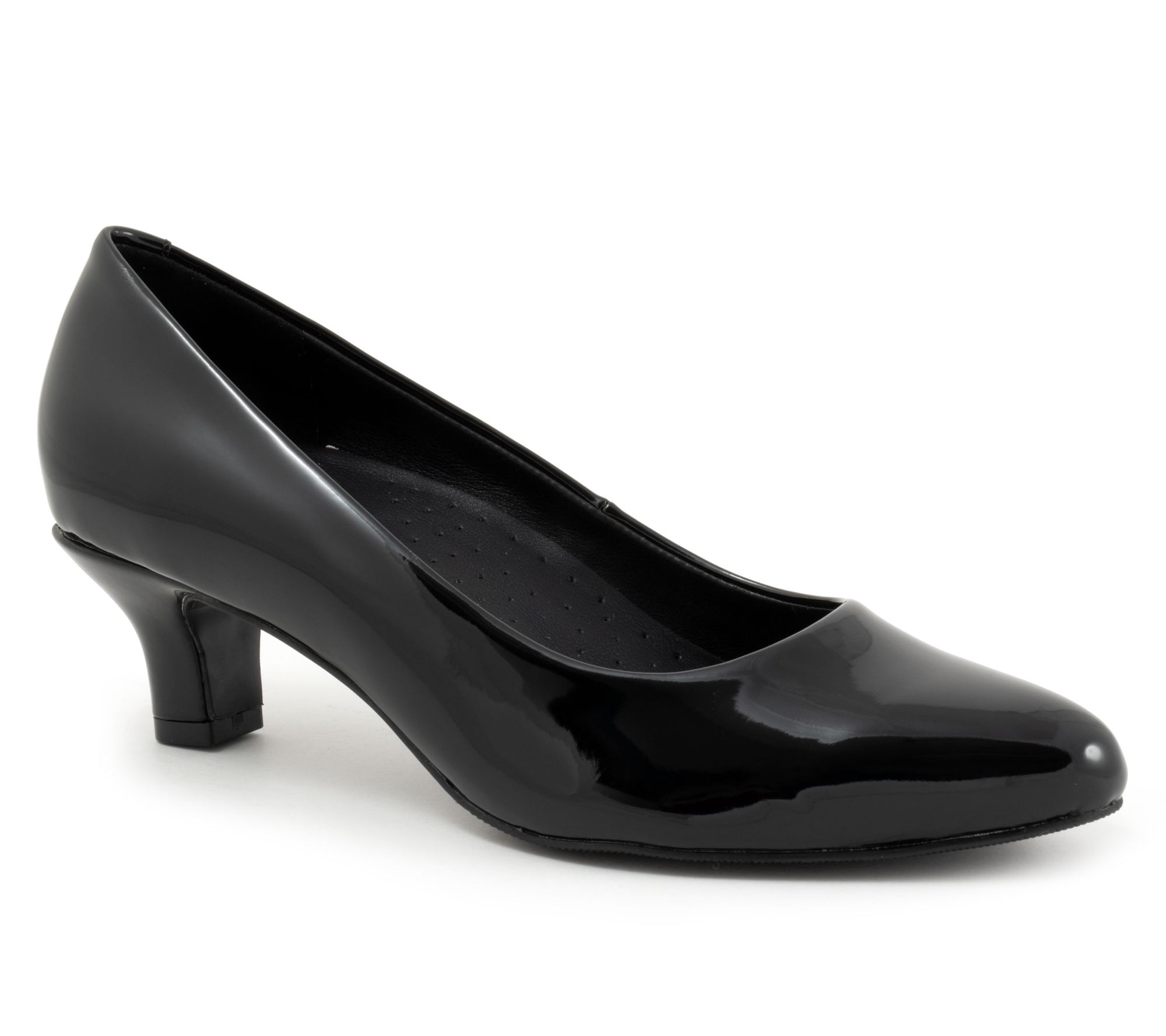 Trotters Kate Leather Kitten Heel Pump