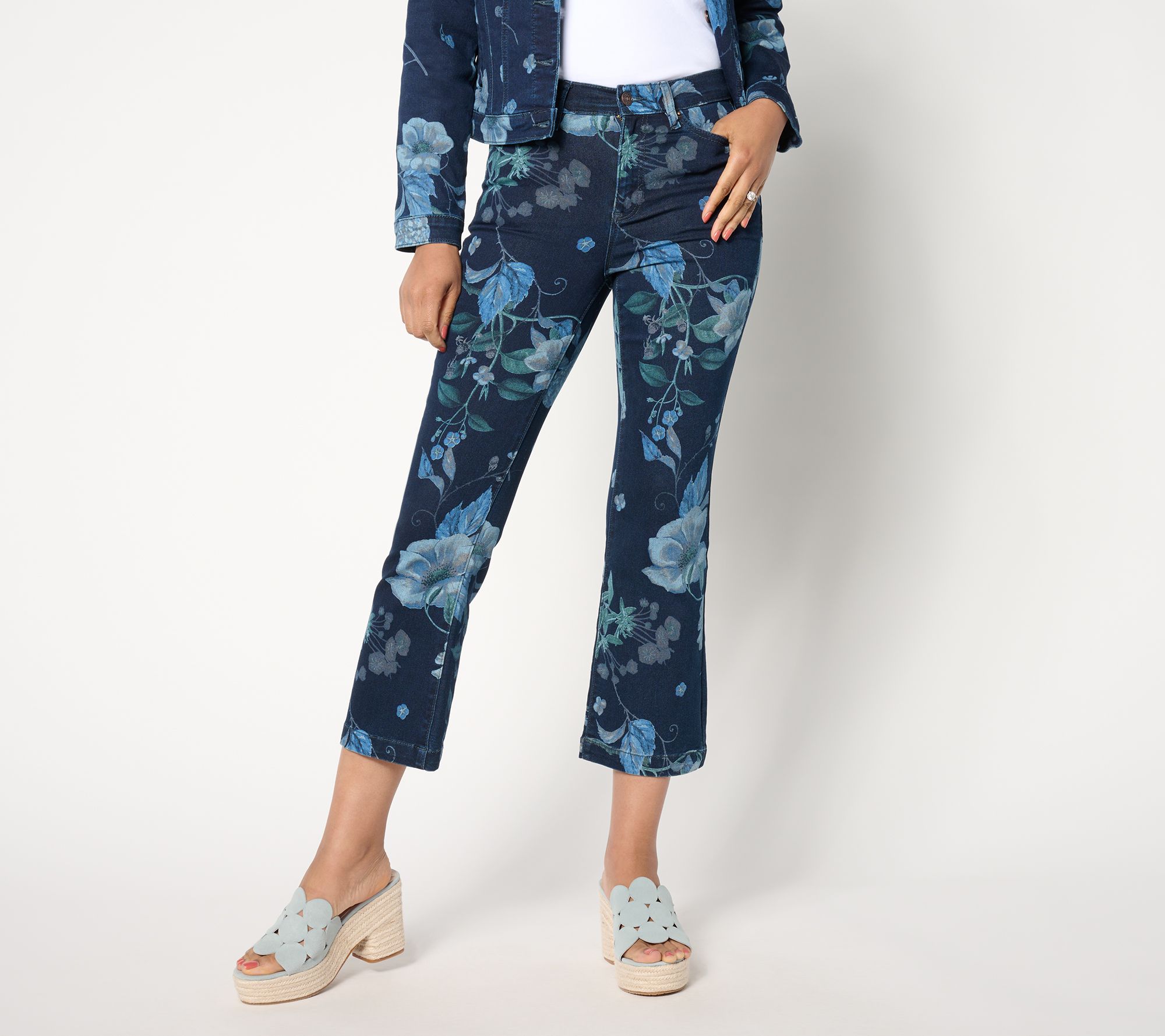 "As Is" nicole by Nicole Miller Regular Dream Denim Flare Jean