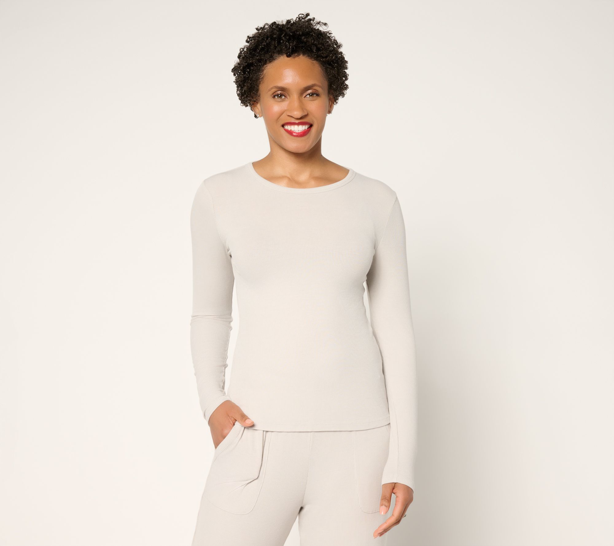 Barefoot Dreams Malibu Collection Ultra Soft Rib Long Sleeve