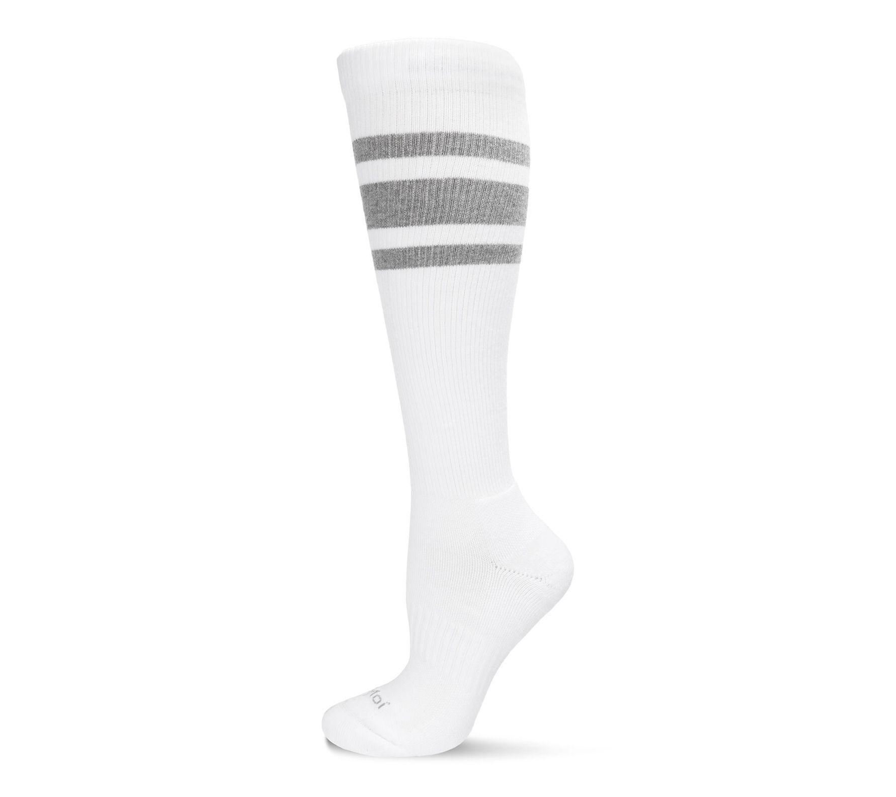 Memoi Unisex Striped Athletic Cushion Compression Socks