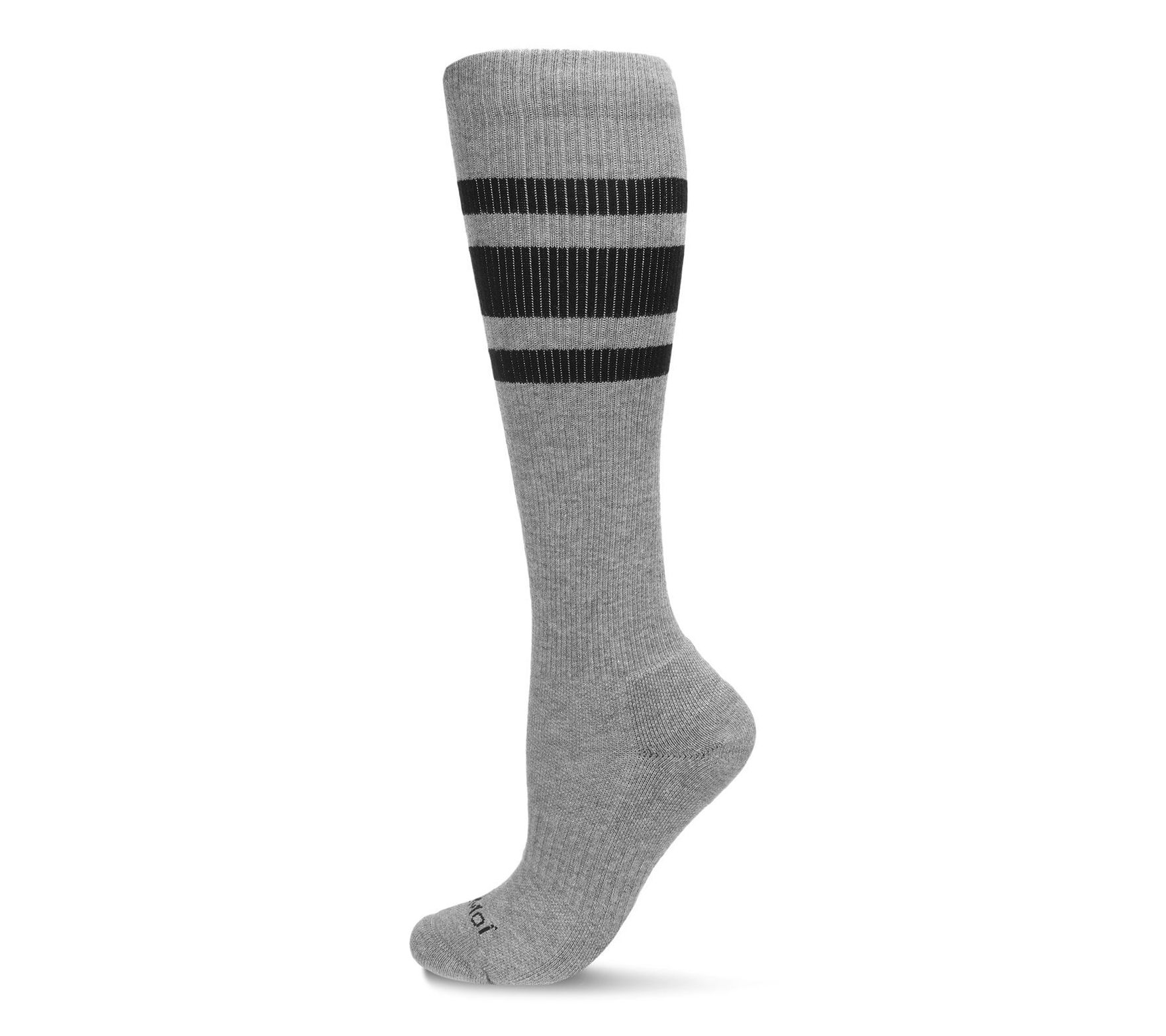 Memoi Unisex Striped Athletic Cushion Compression Socks
