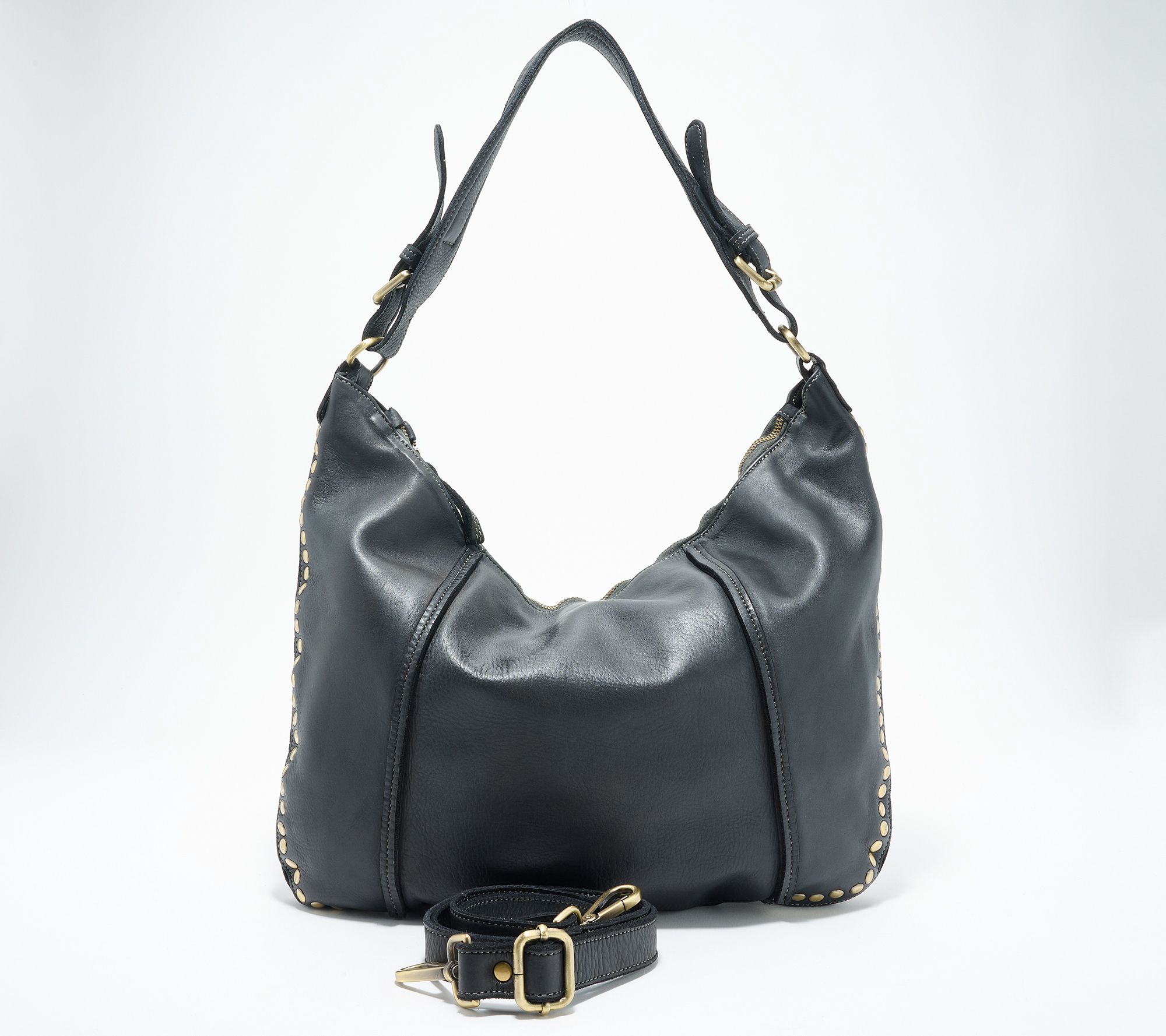 Bolsa Nova Leather Anna Large Hobo Bag