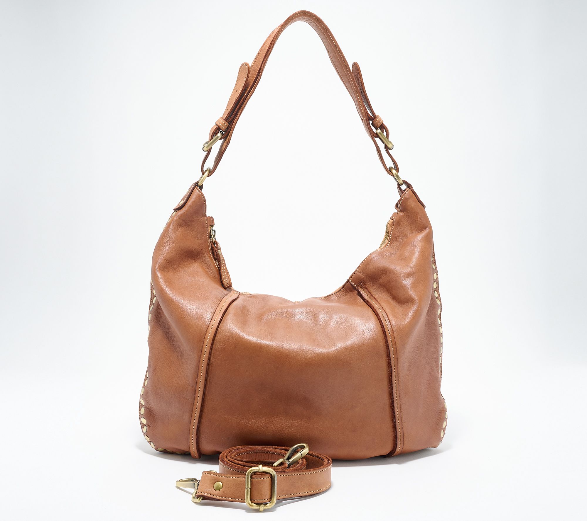 Bolsa Nova Leather Anna Large Hobo Bag