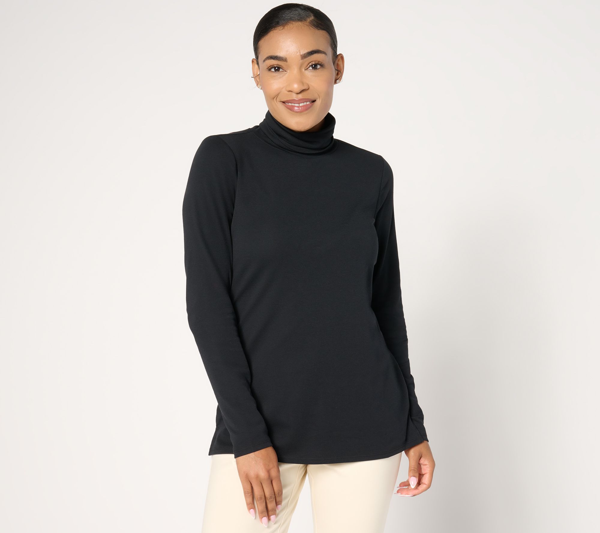 "As Is" Belle by Kim Gravel TripleLuxe Ribbed Turtleneck
