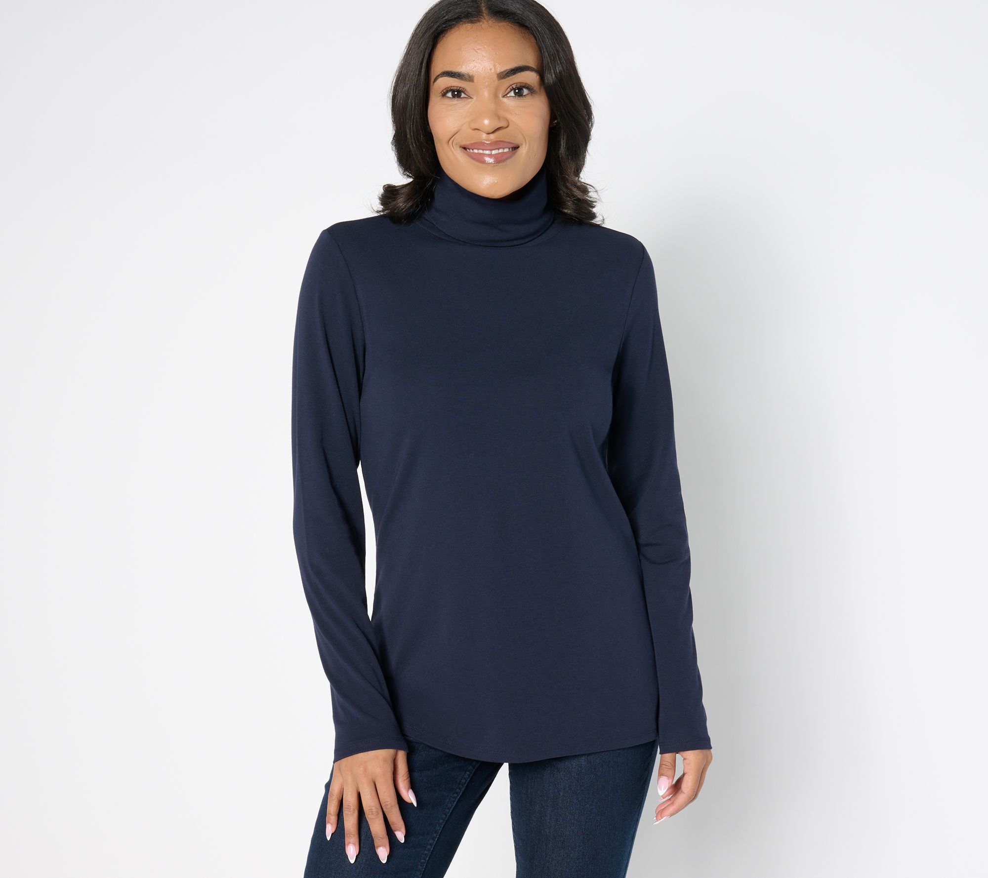 "As Is" Belle by Kim Gravel TripleLuxe Ribbed Turtleneck