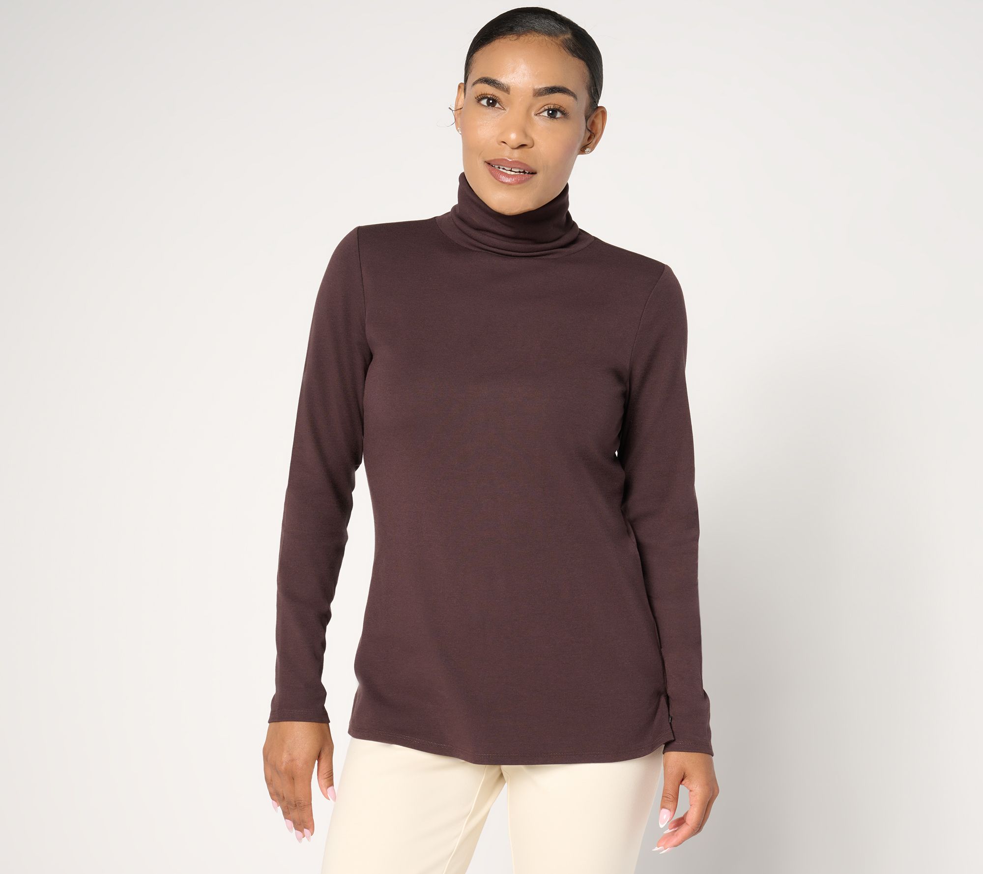 "As Is" Belle by Kim Gravel TripleLuxe Ribbed Turtleneck