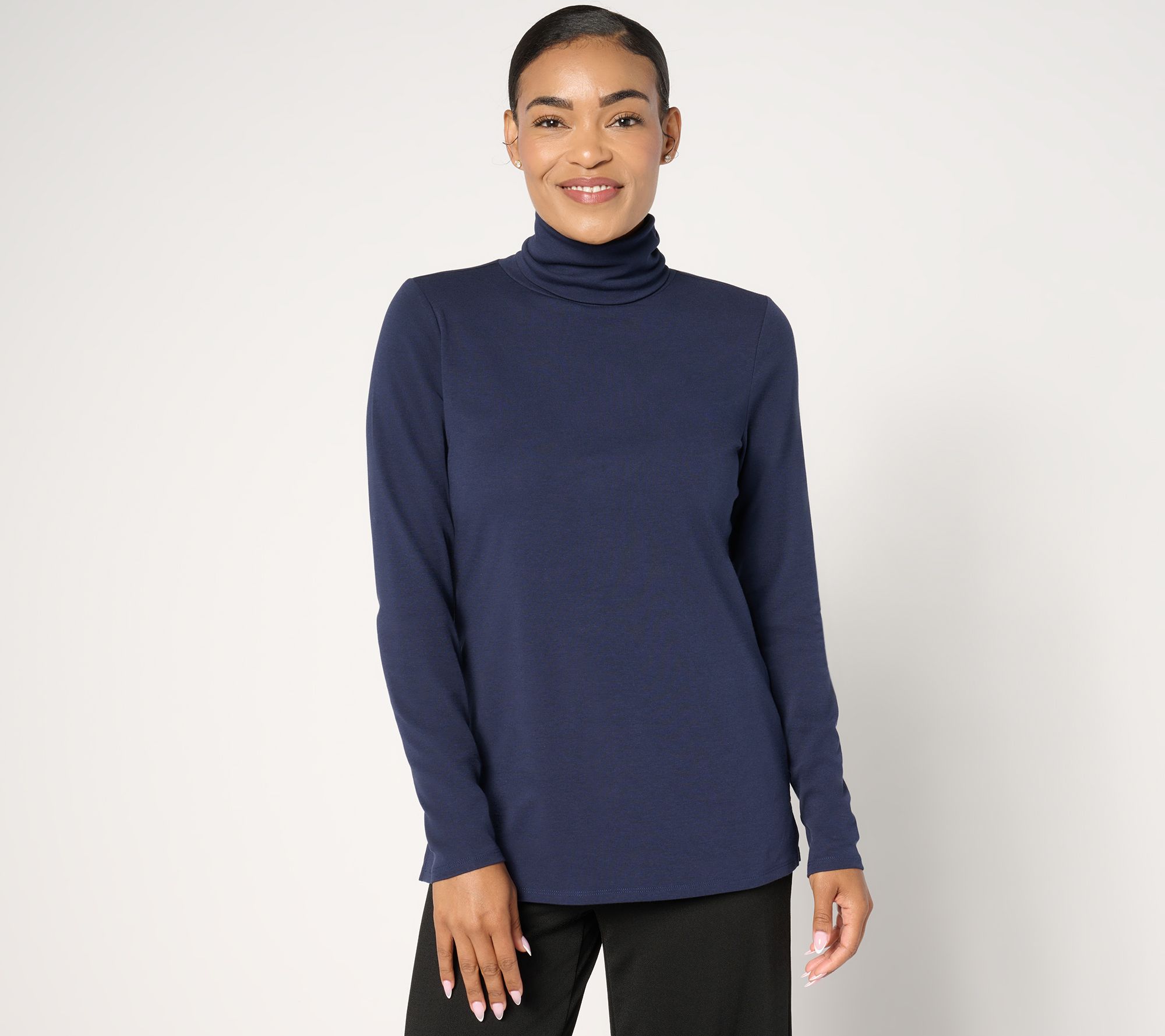 "As Is" Belle by Kim Gravel TripleLuxe Ribbed Turtleneck