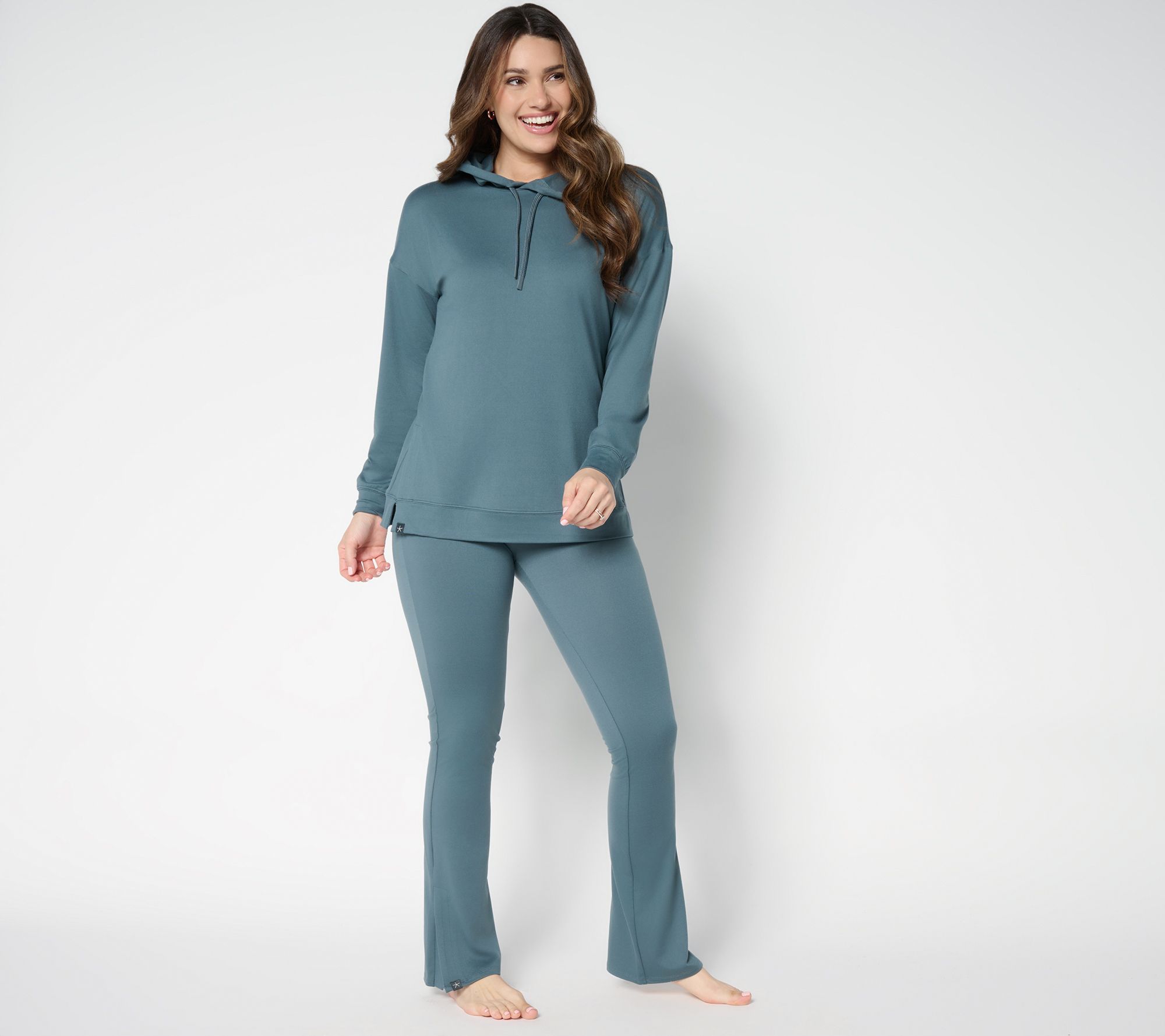 Barefoot Dreams Petite MC Butterchic Hoodie and Flare Pant Set