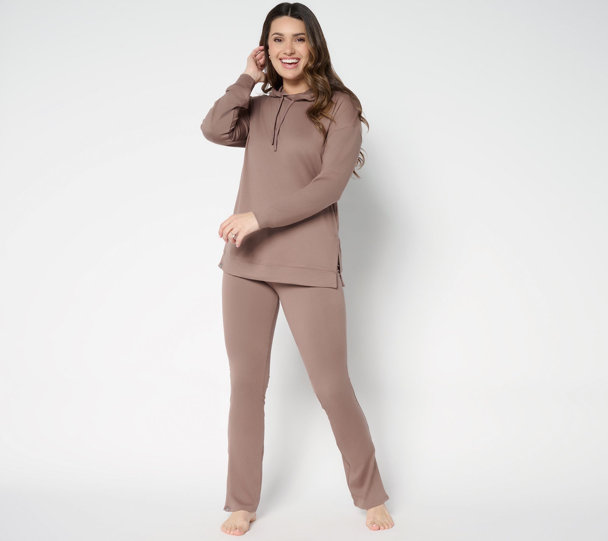 Barefoot Dreams Petite MC Butterchic Hoodie and Flare Pant Set