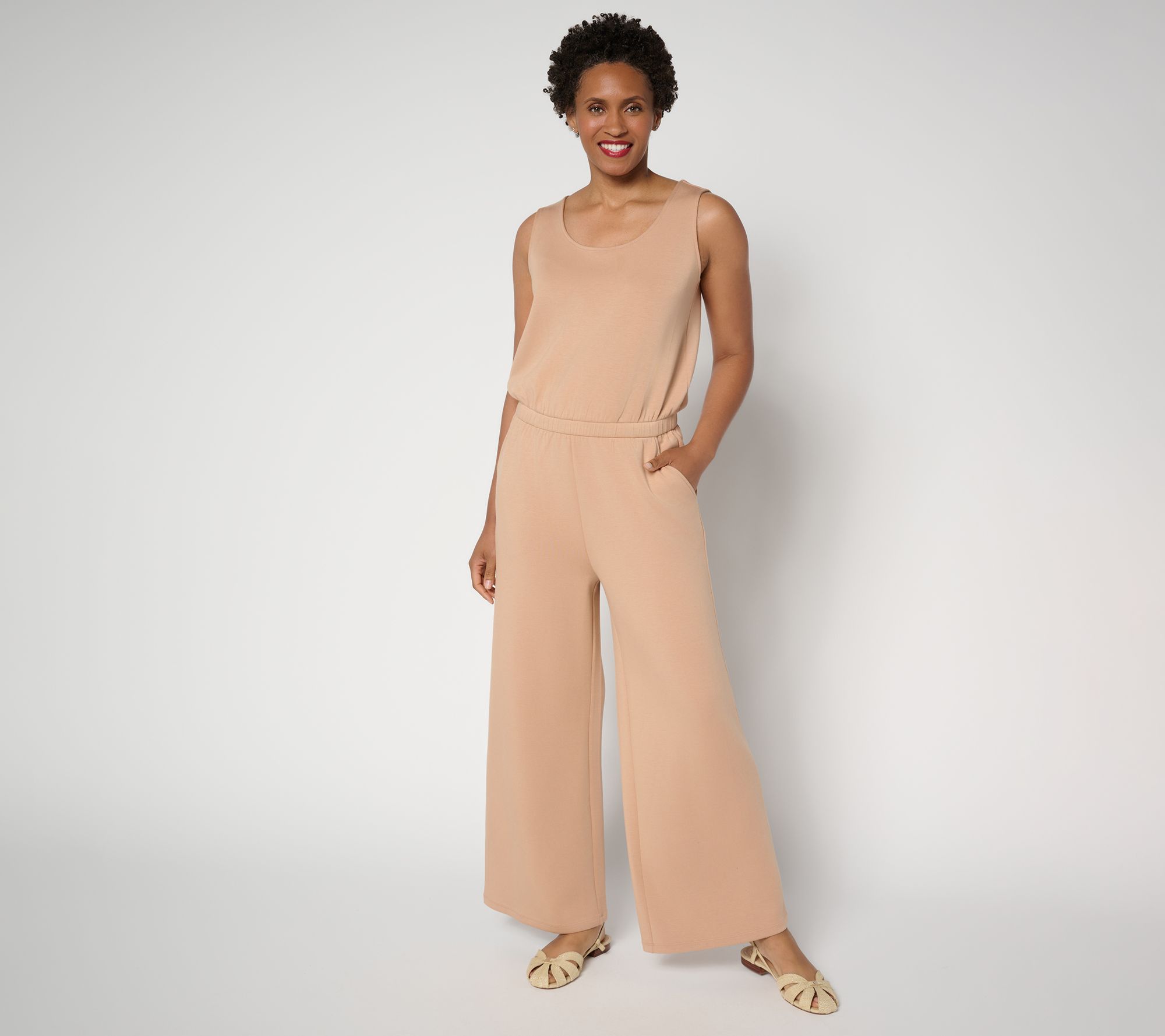 Martha Stewart Signature Regular Comfort Stretch Jumpsuit