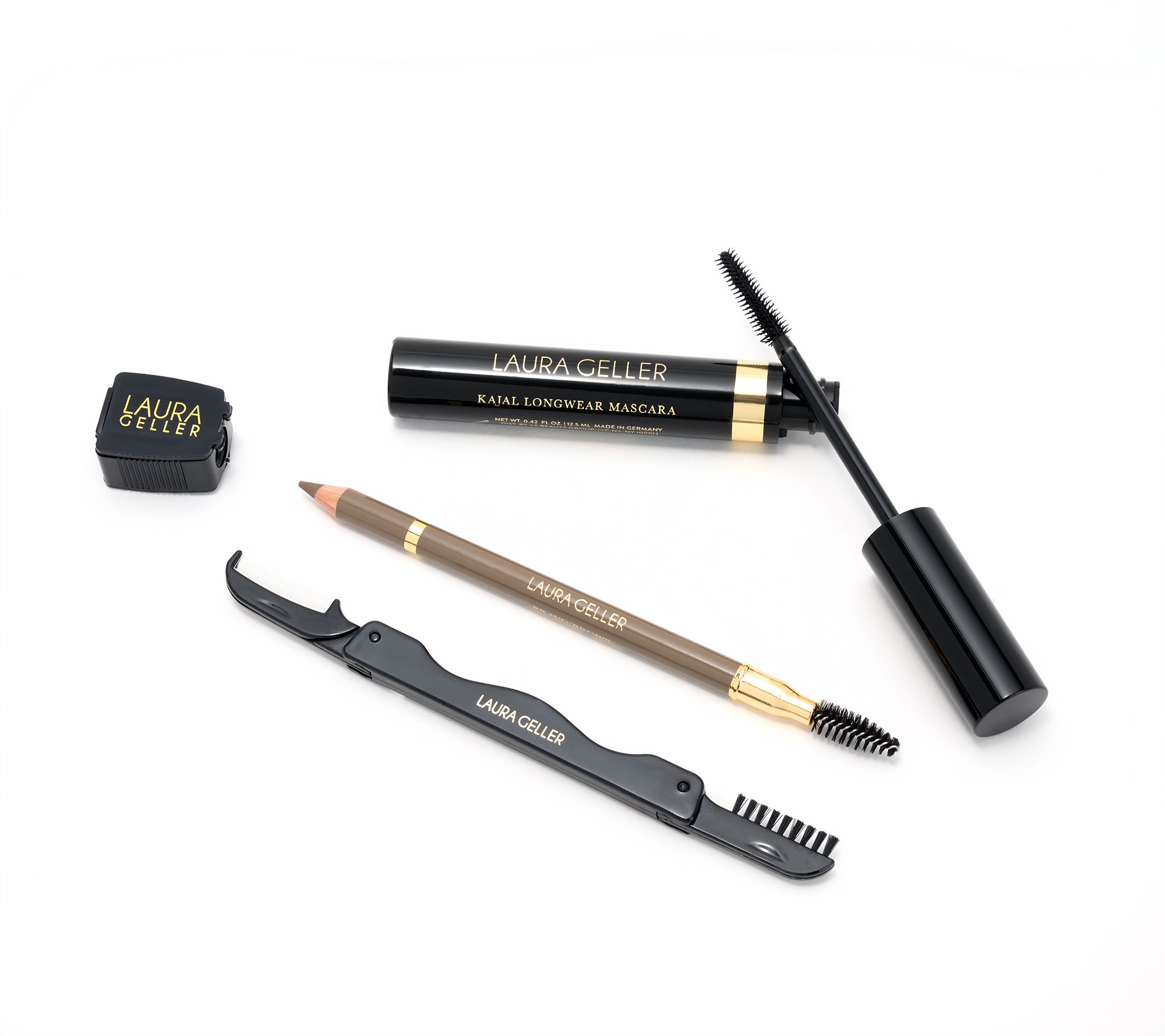 Laura Geller Bravo Brow & Kajal Mascara Set with Lash/Brow Comb