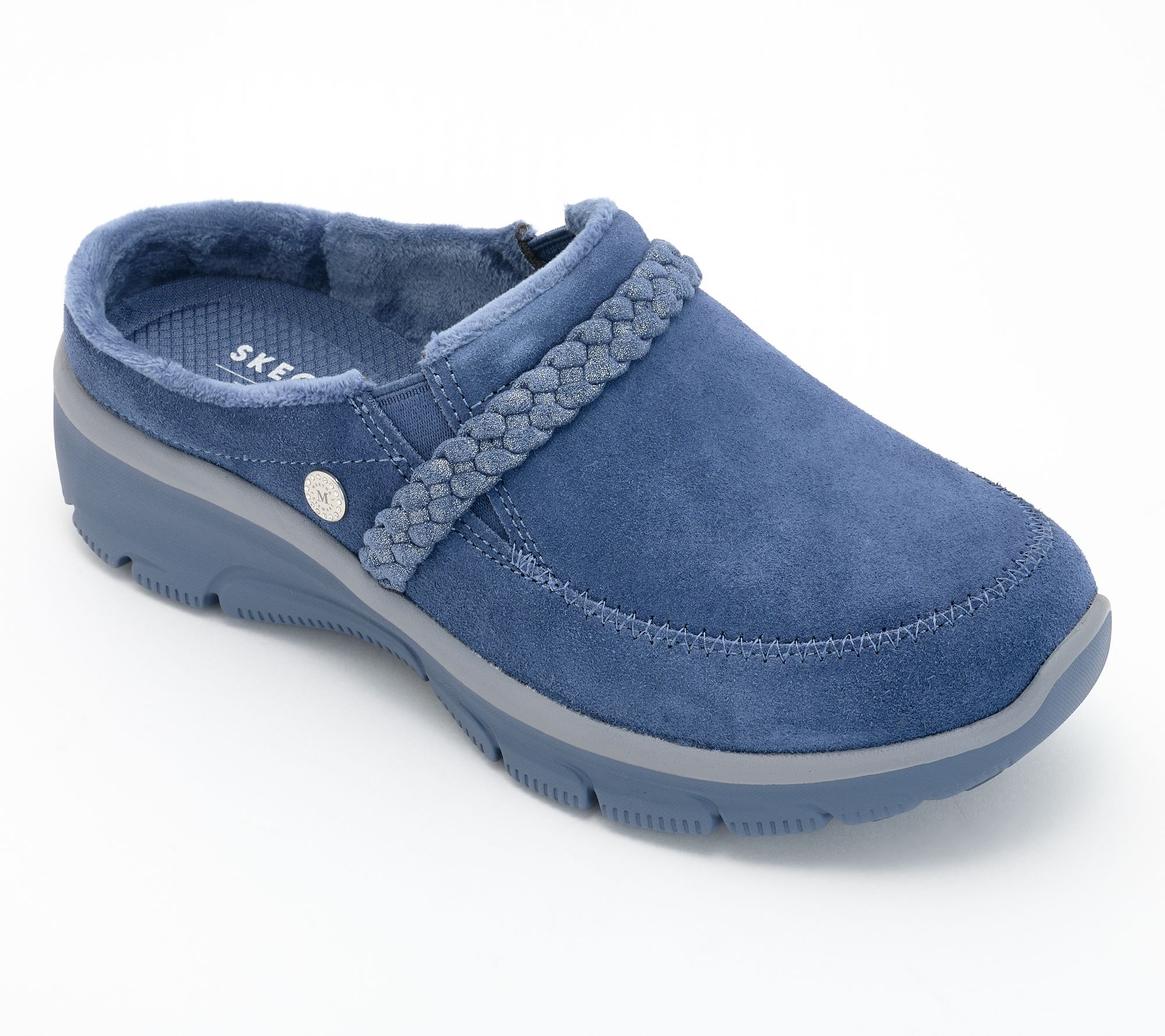 Martha Stewart x Skechers Easy Going Shimmer Braided Clogs