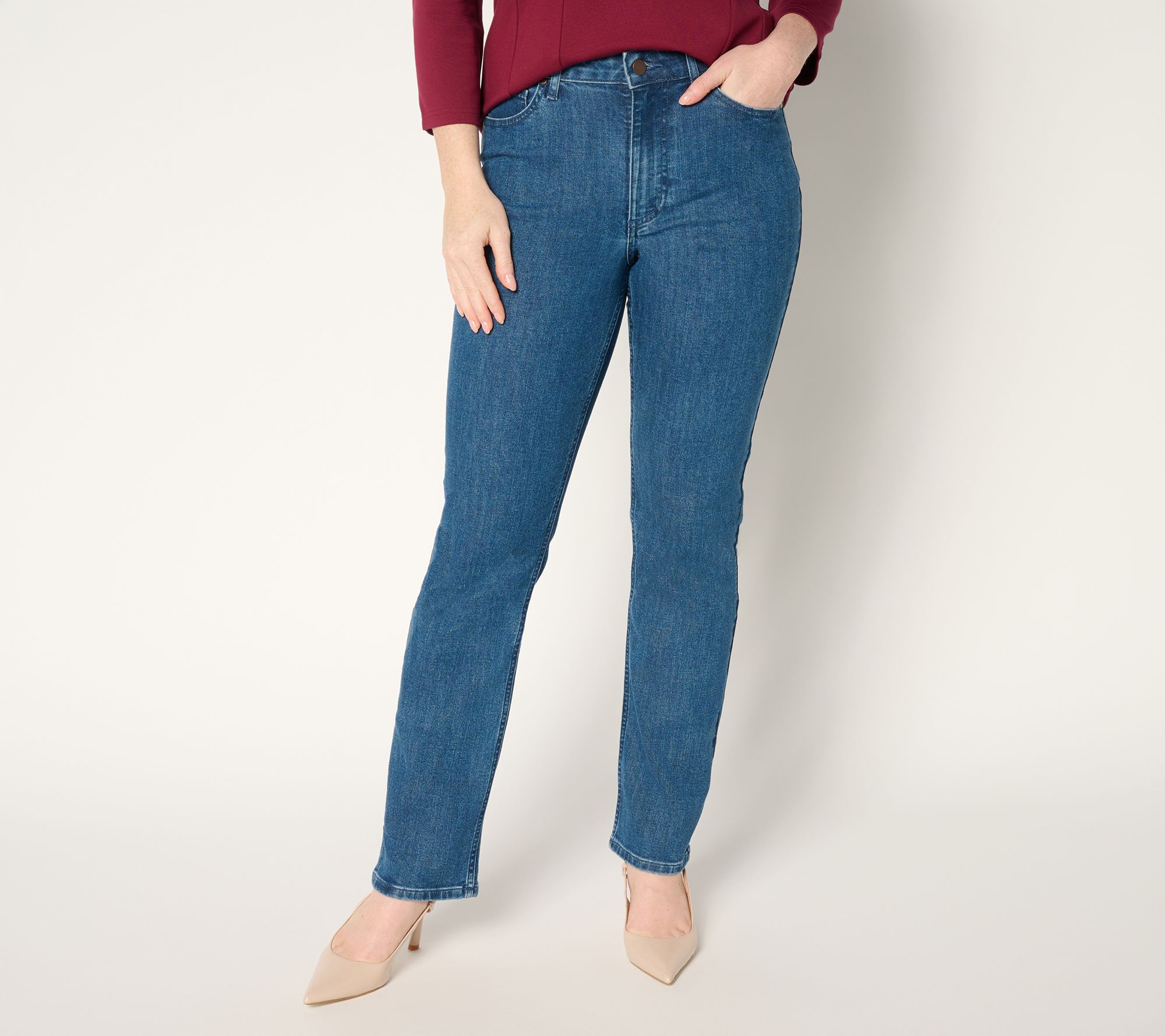 BEAUTIFUL by Lawrence Zarian Regular Classic Slim Straight Ankle Jean