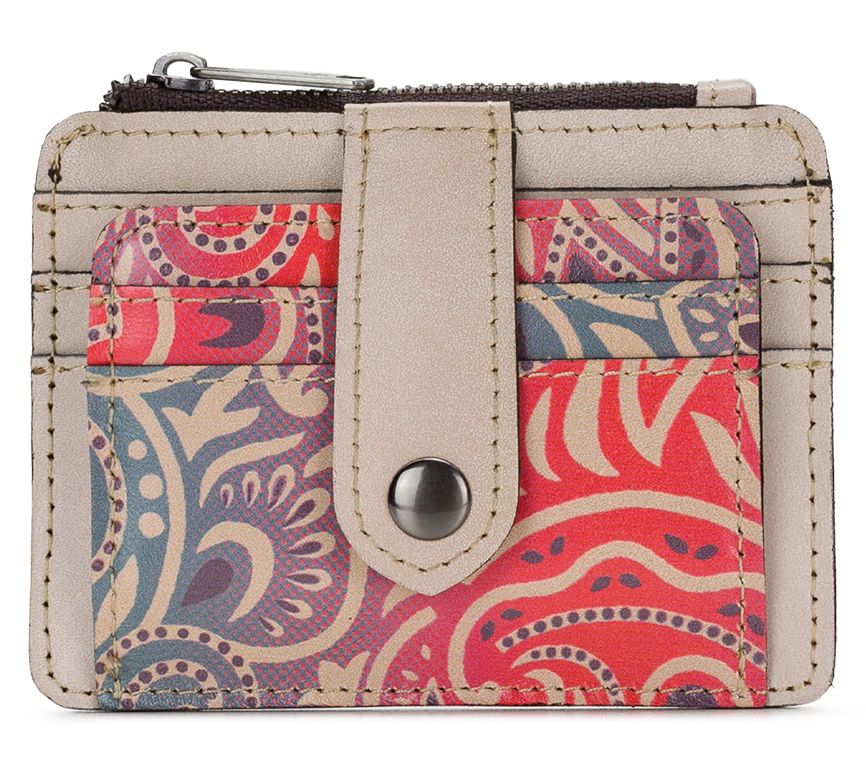 Patricia Nash Cassis RFID Leather Card Case inGreek Ombre