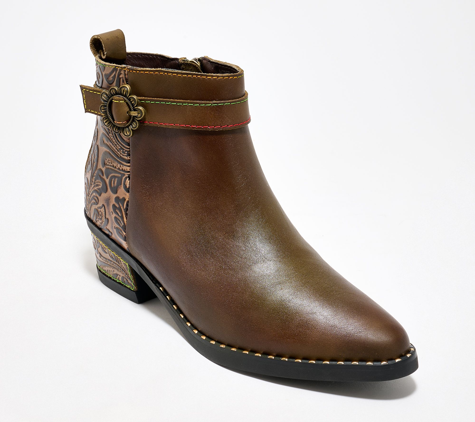 L'Artiste by Spring Step Leather Ankle Boots - Acree