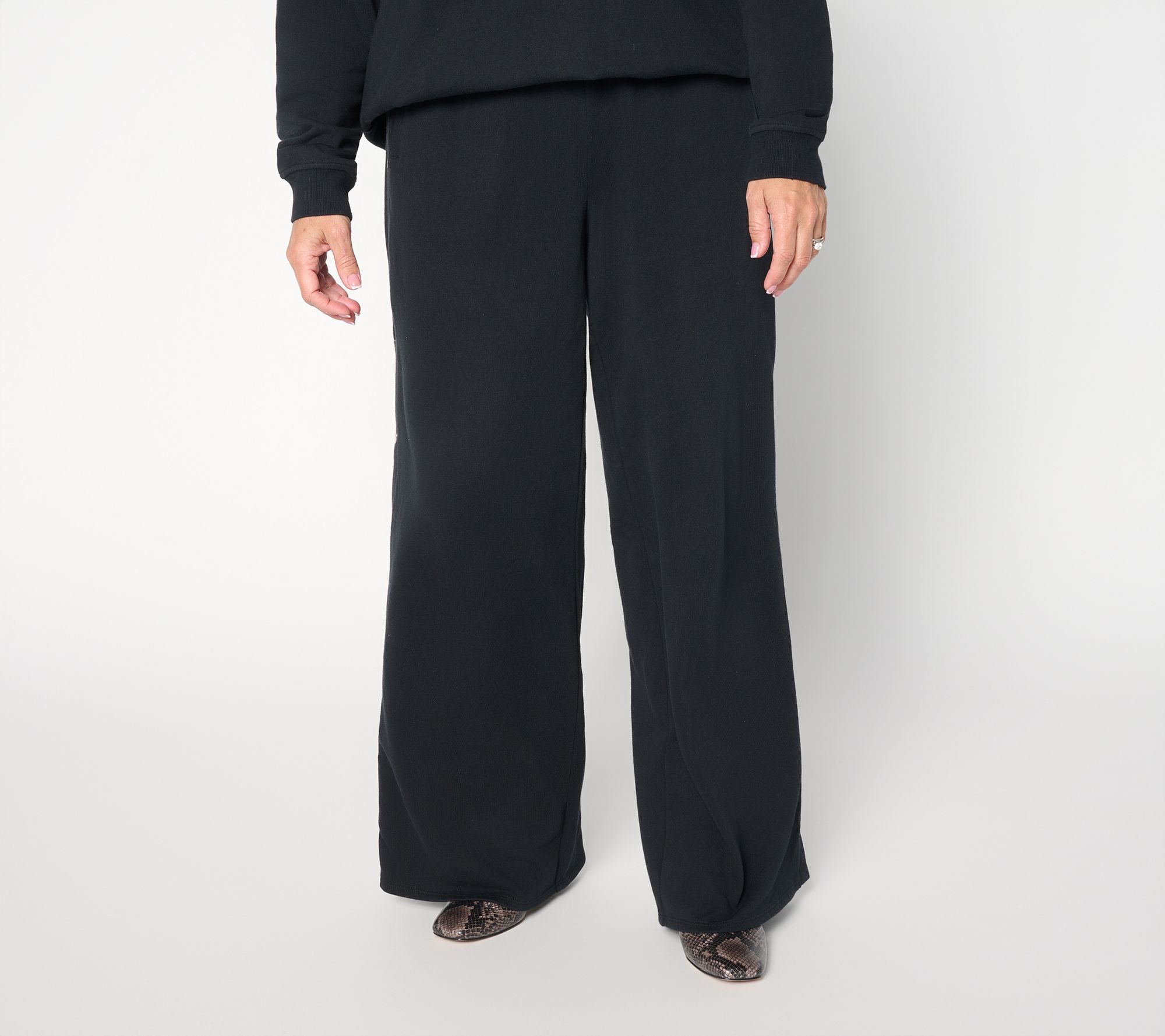 Peace Love World Regular French Terry Snap Side Pants