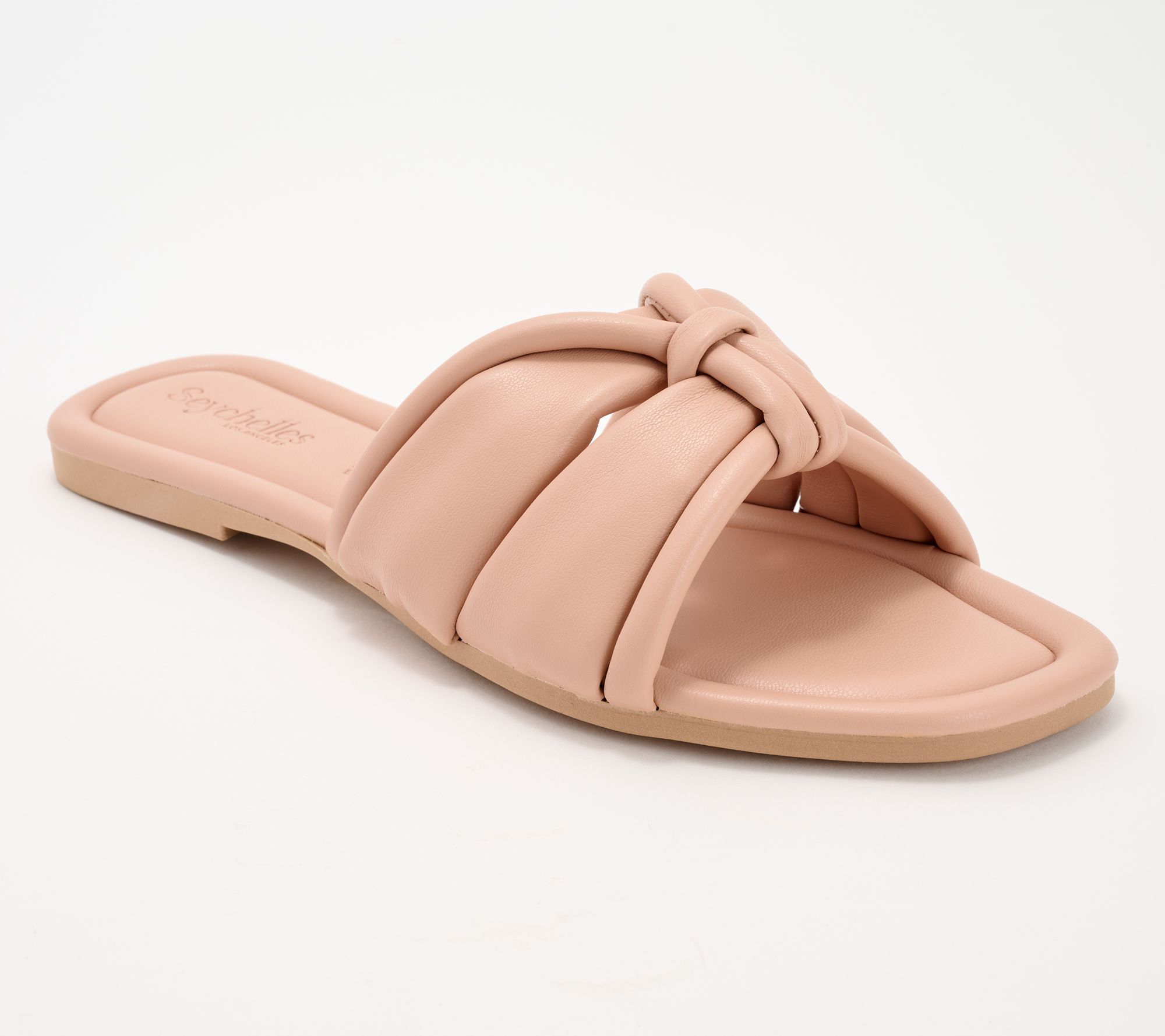 "As Is" Seychelles Knotted Padded Slides - Shades of Cool